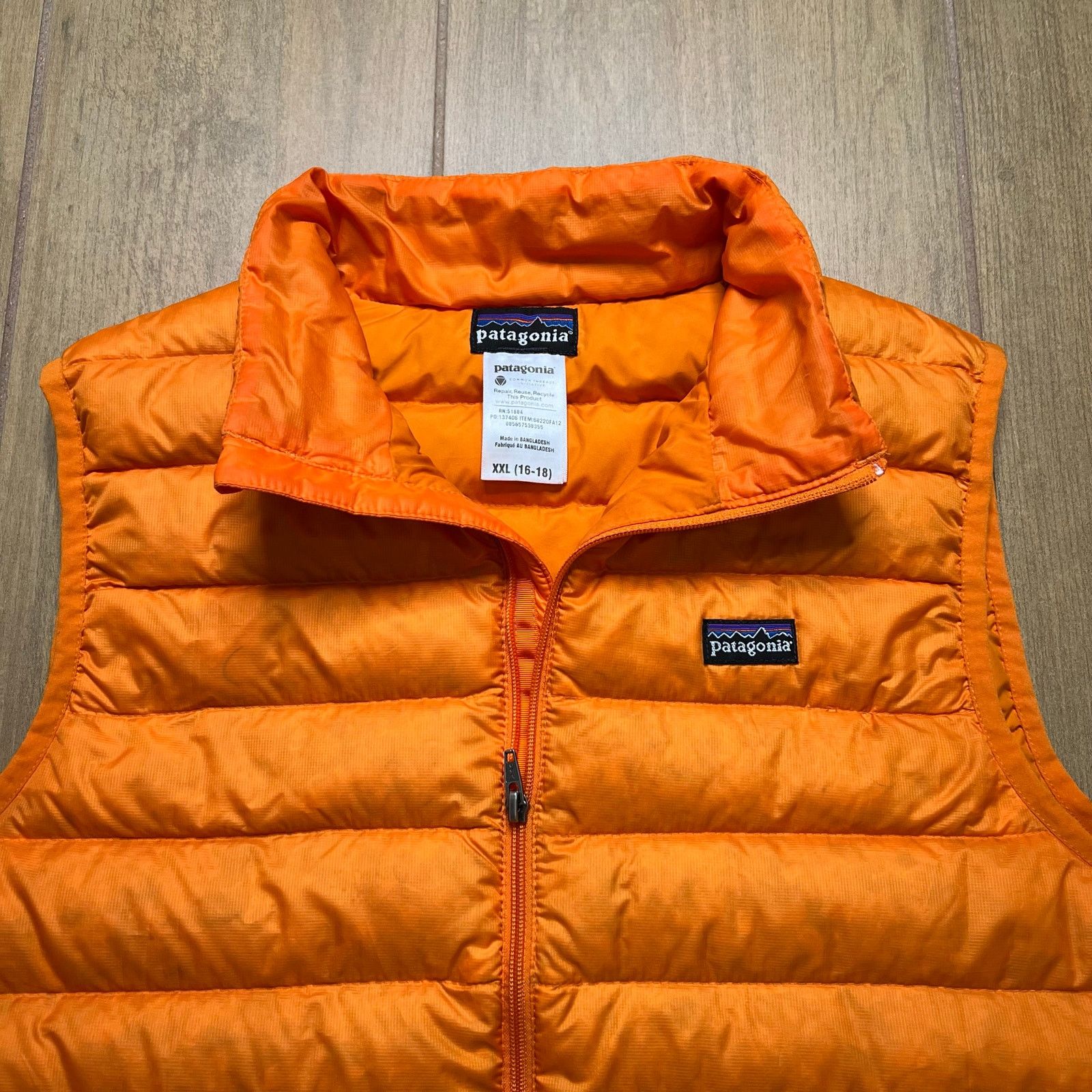 Patagonia Patagonia Down Sweater Vest Orange Youth XXL 16-18 Puffer Size XS / US 0-2 / IT 36-38 - 2 Thumbnail