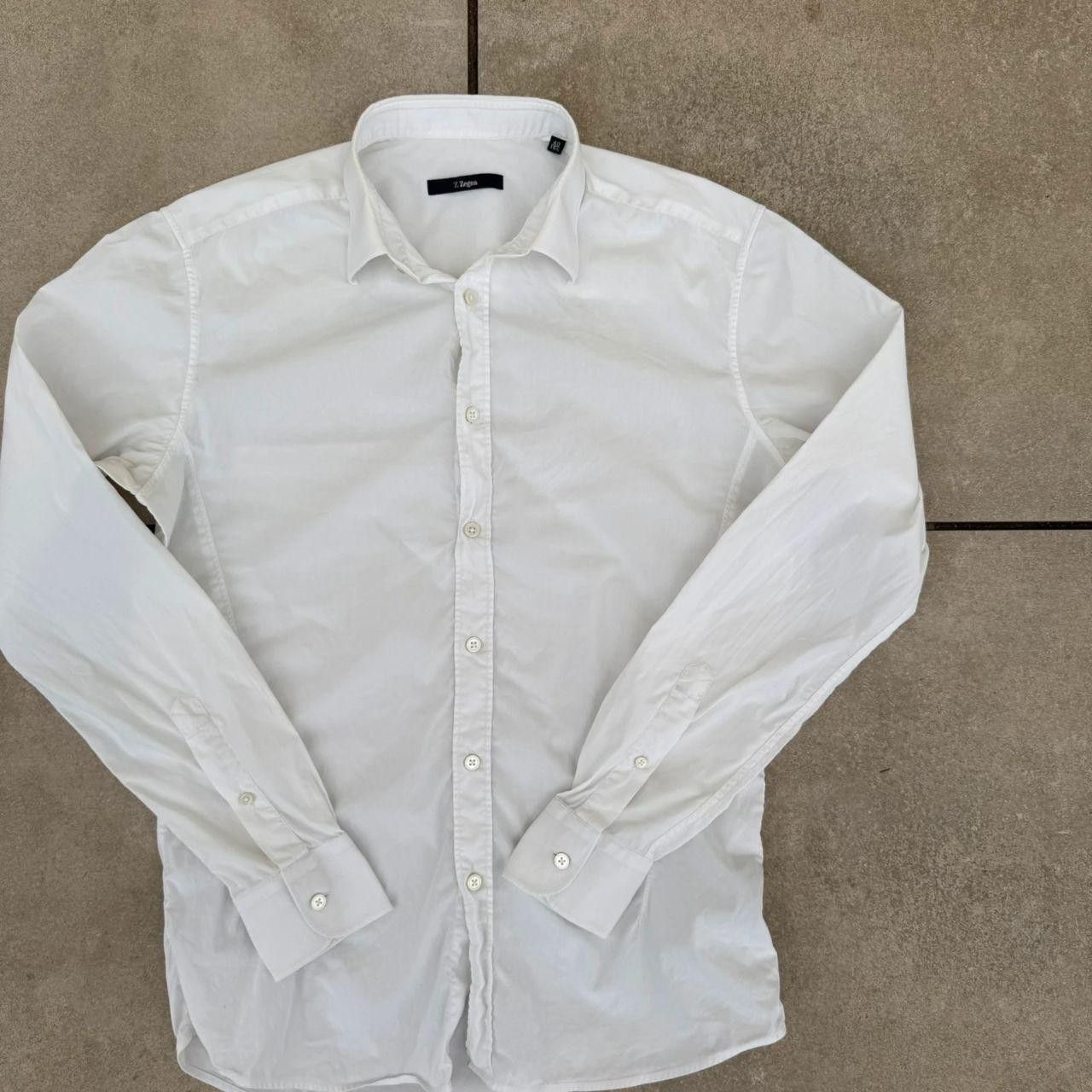 Ermenegildo Zegna Ermenegildo Zegna Shirt White Formal Button Up Size US M / EU 48-50 / 2 - 3 Thumbnail