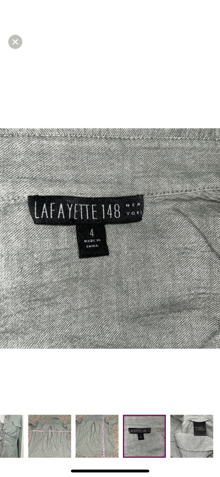 Lafayette 148 Lafayette 148 New York popover lace up blouse size 4 Size S / US 4 / IT 40 - 3 Thumbnail