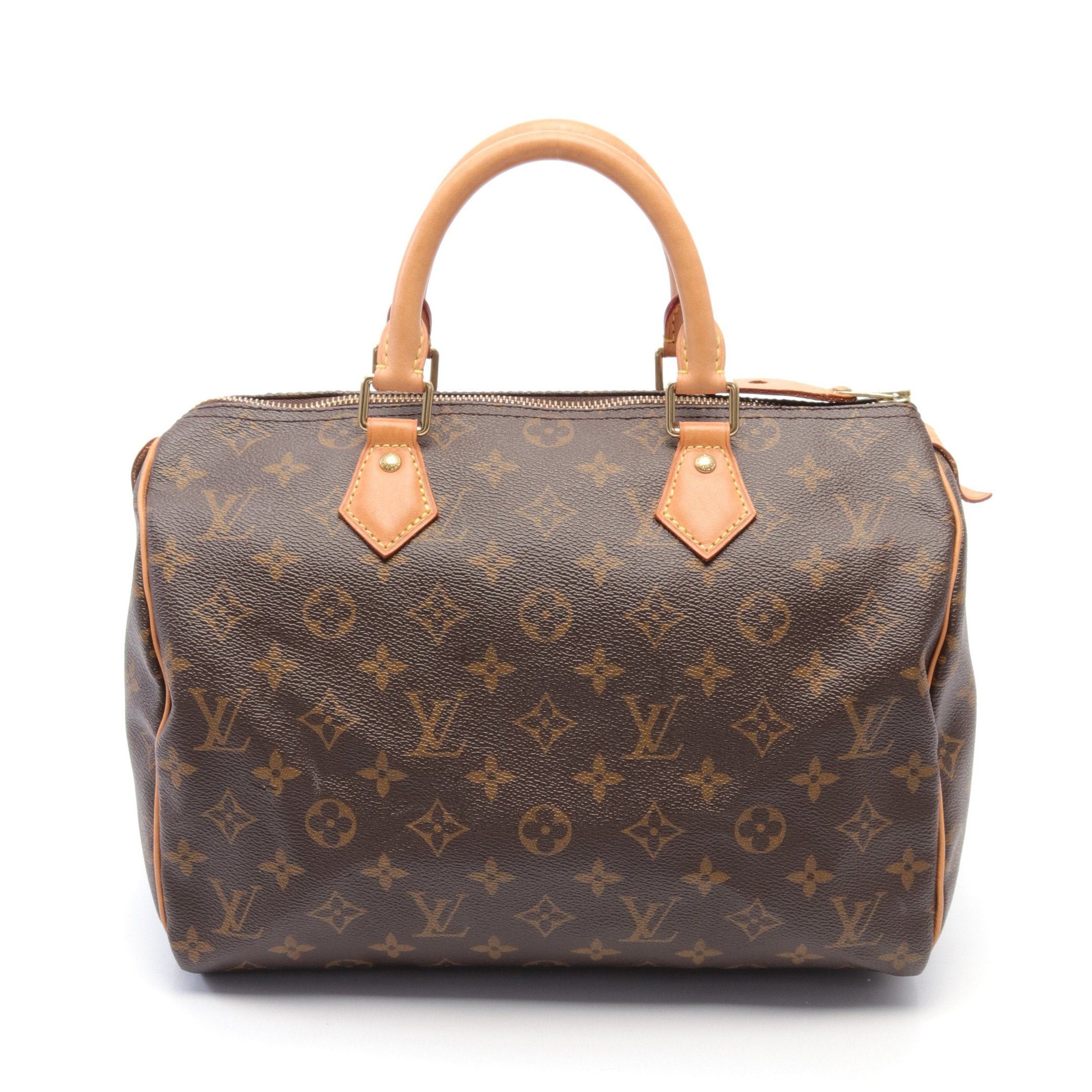 Louis Vuitton Louis Vuitton Speedy 30 Monogram Handbag Leather Brown Size ONE SIZE - 1 Thumbnail