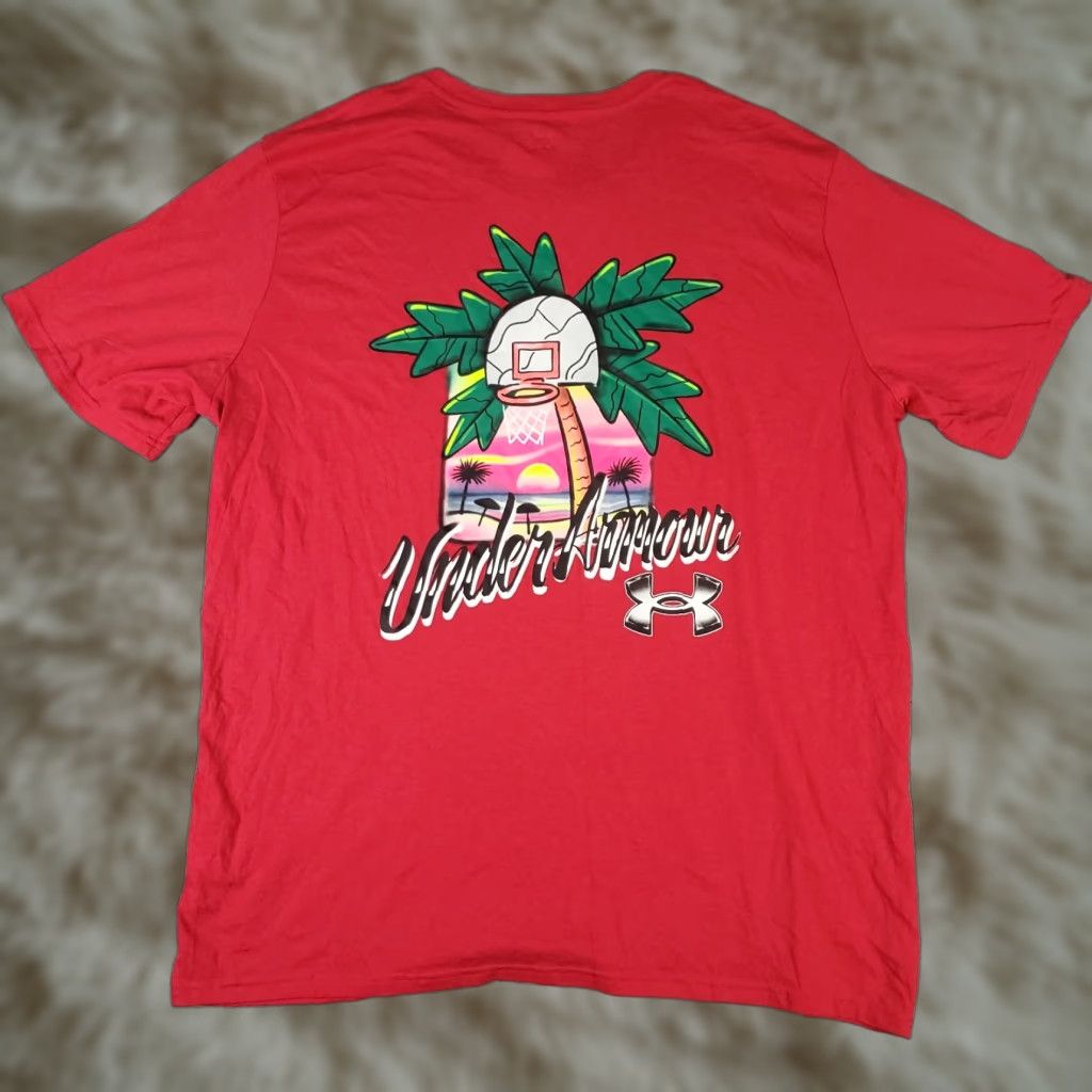 Under Armour VINTAGE Under Armour Shirt Mens 3XL Red Logo T-Shirt Crew Neck Short Sleeve Adult Red Under Armour HeatGear Sports Mens Size US XXL / EU 58 / 5 - 1 Thumbnail
