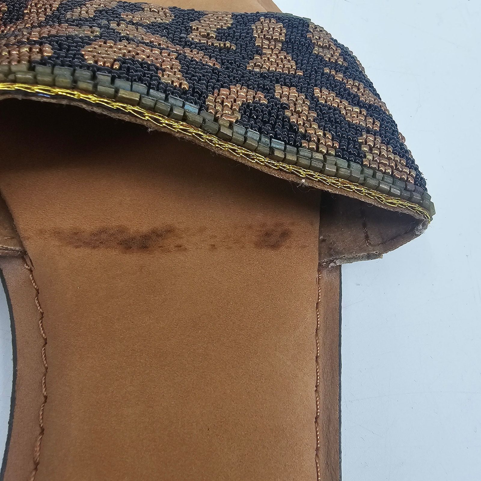Other America & Beyond Beaded Leopard Slip-on Sandal 41 10 Size US 10 / IT 40 - 6 Thumbnail