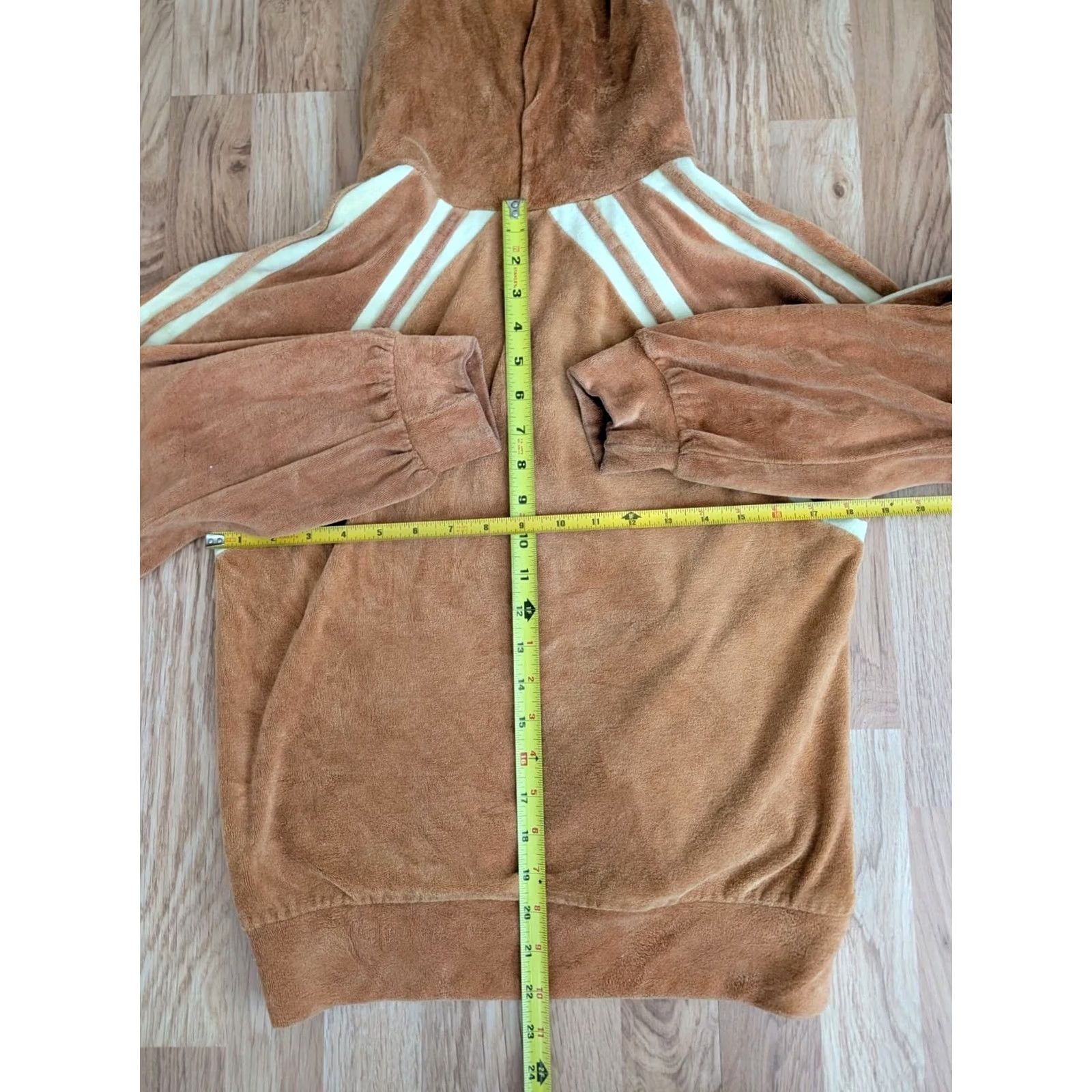 Velour VINTAGE Carol Canaan For Top Seed Women's Velour Track Jacket Brown L Size L / US 10 / IT 46 - 5 Thumbnail