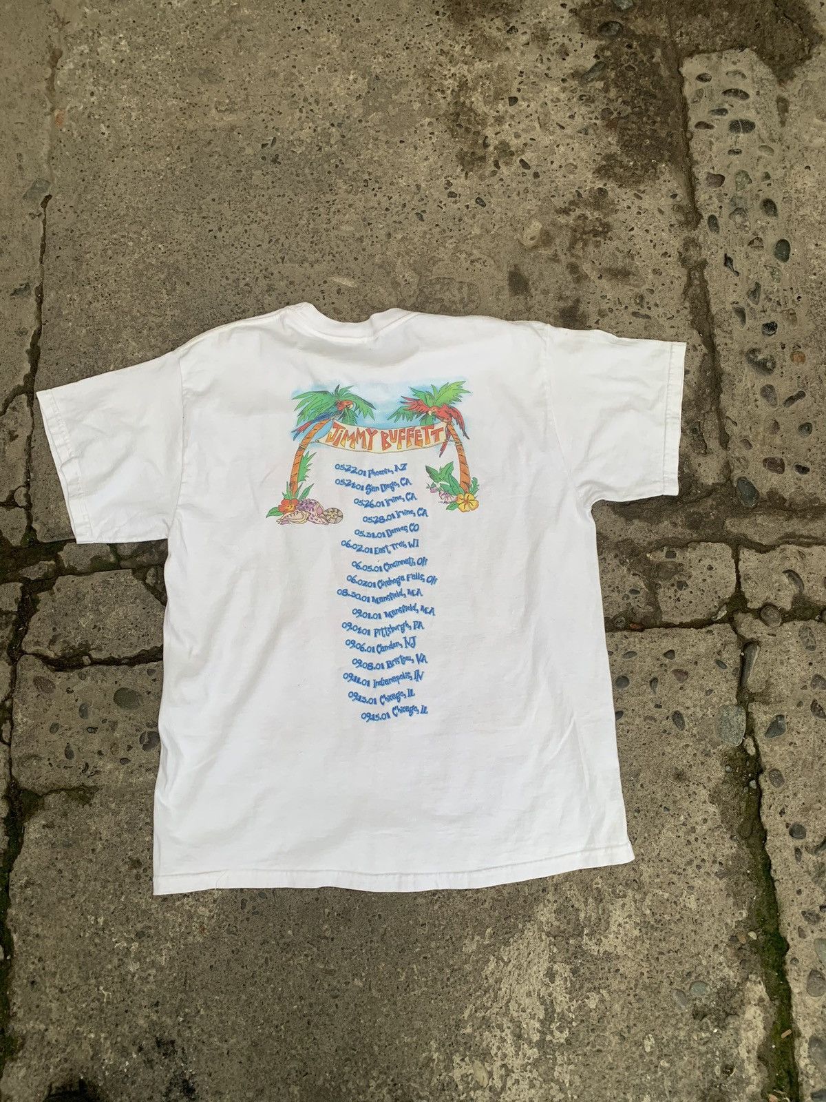 Band Tees × Vintage Vintage jimmy buffet a beach odyssey 2001 T shirt Size US L / EU 52-54 / 3 - 5 Thumbnail