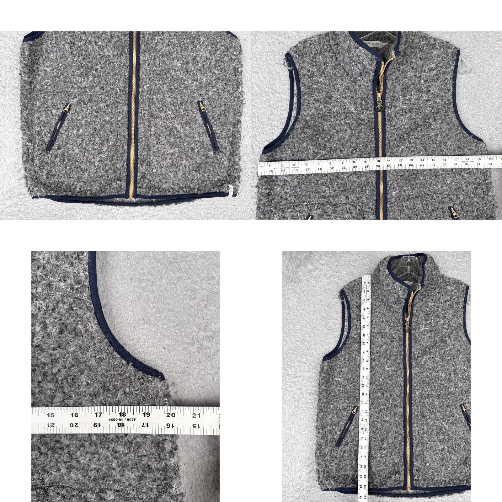 Vintage Woolrich Vest Womens Medium Gray Fleece Zip Front Pockets Outdoor Size M / US 6-8 / IT 42-44 - 8 Thumbnail