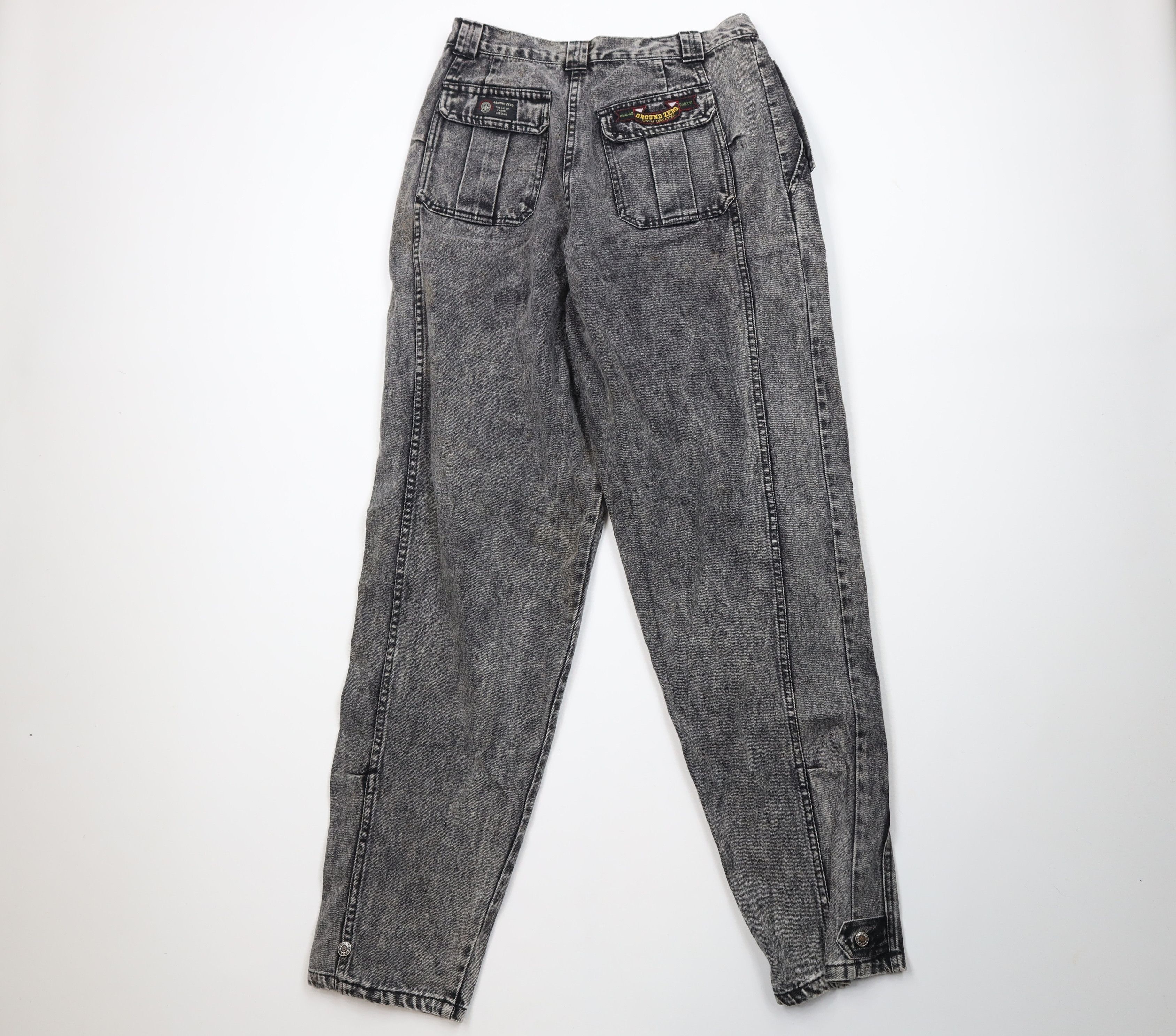 Vintage Vintage 80s 90s Streetwear Acid Wash Relaxed Jeans Black Size US 30 / EU 46 - 9 Thumbnail