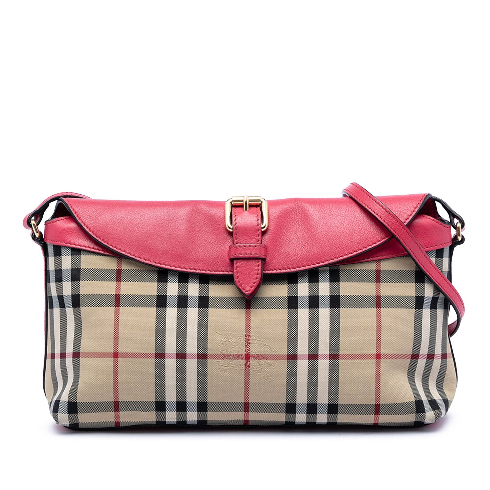 Burberry Haymarket Check Canvas Leah Crossbody Size ONE SIZE - 1 Thumbnail