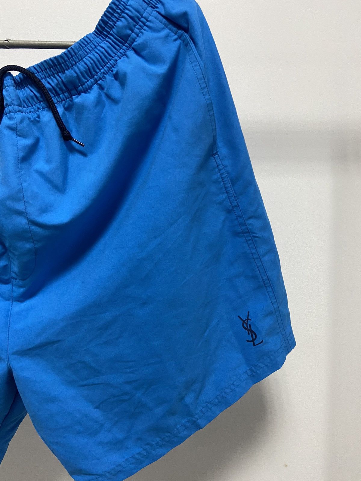 Vintage × Yves Saint Laurent Yves Saint Laurent Shorts Vintage Small Logo YSL Nylon Size US 36 / EU 52 - 2 Thumbnail