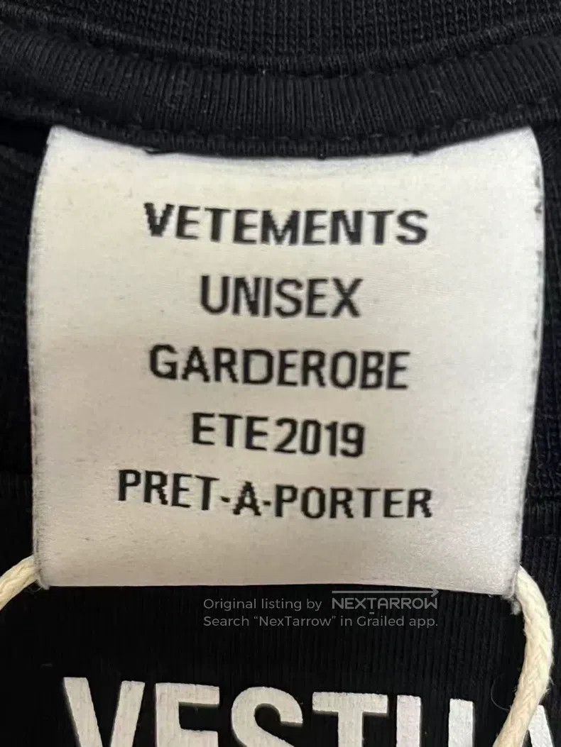 Vetements Vetements Cotton Letter Logo Round Neck T-Shirt Size US S / EU 44-46 / 1 - 4 Thumbnail