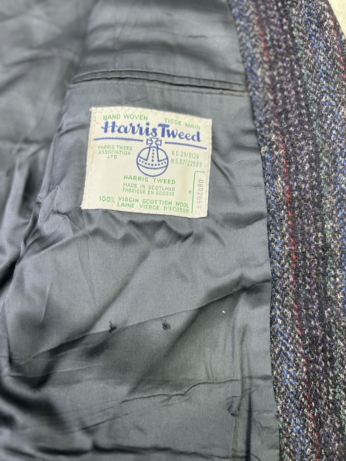 Harris Tweed Vintage Harris Tweed Wool Blazer 42R Made in Canada Striped Size 42R - 5 Thumbnail