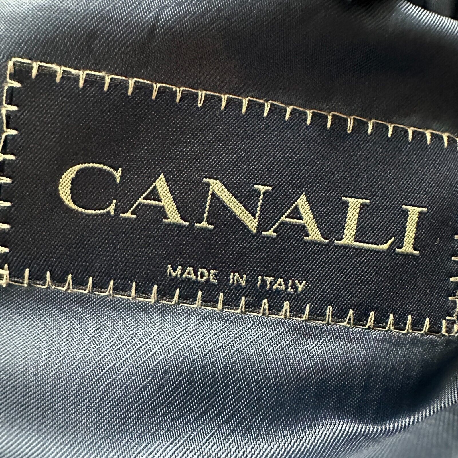 Canali Canali Blazer Jacket Men's US 46R IT 56R Blue Striped Wool Size 46R - 5 Thumbnail