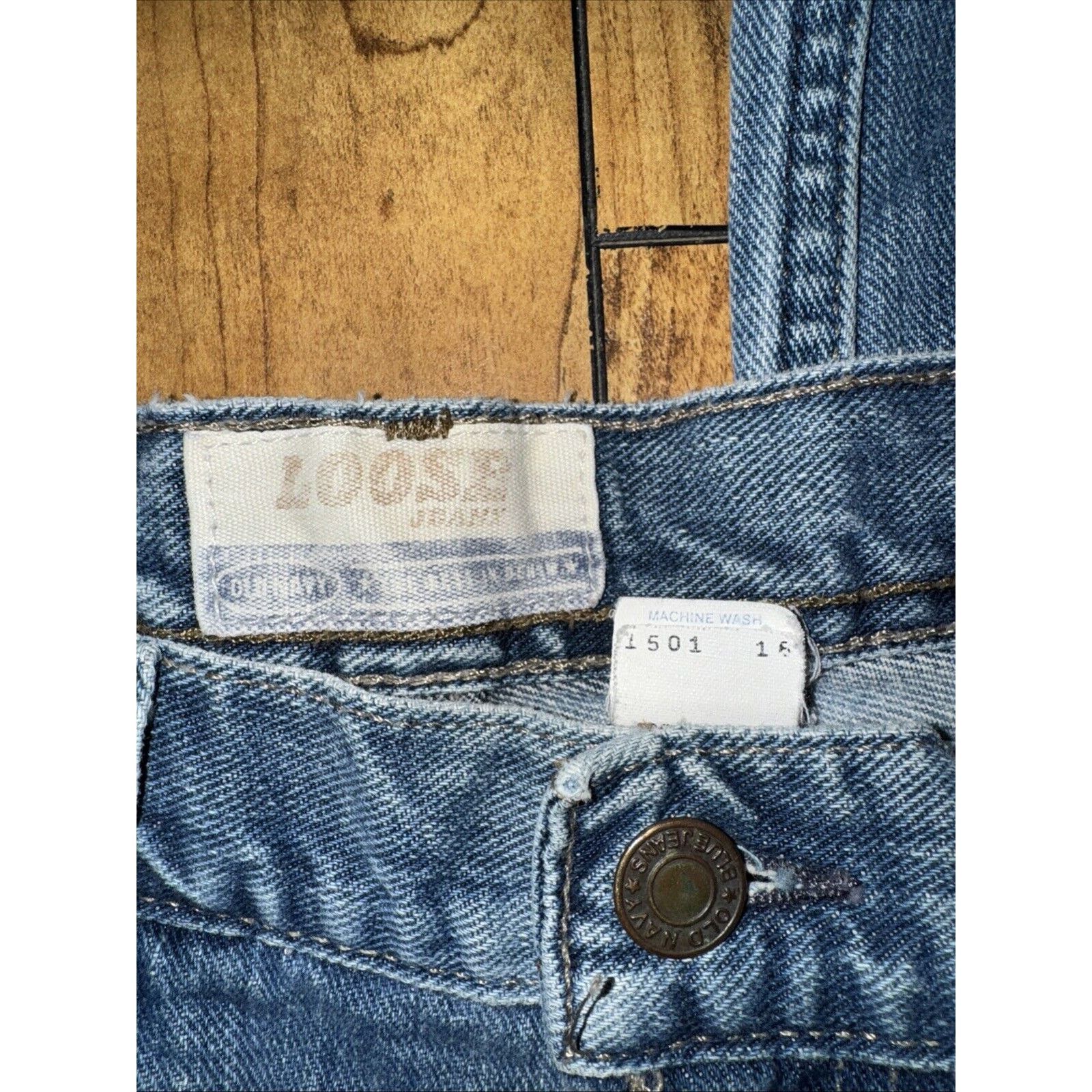 Old Navy × Vintage Vintage Old Navy Denim Jeans 34x30 Blue Made In Mexico Size US 34 / EU 50 - 4 Thumbnail