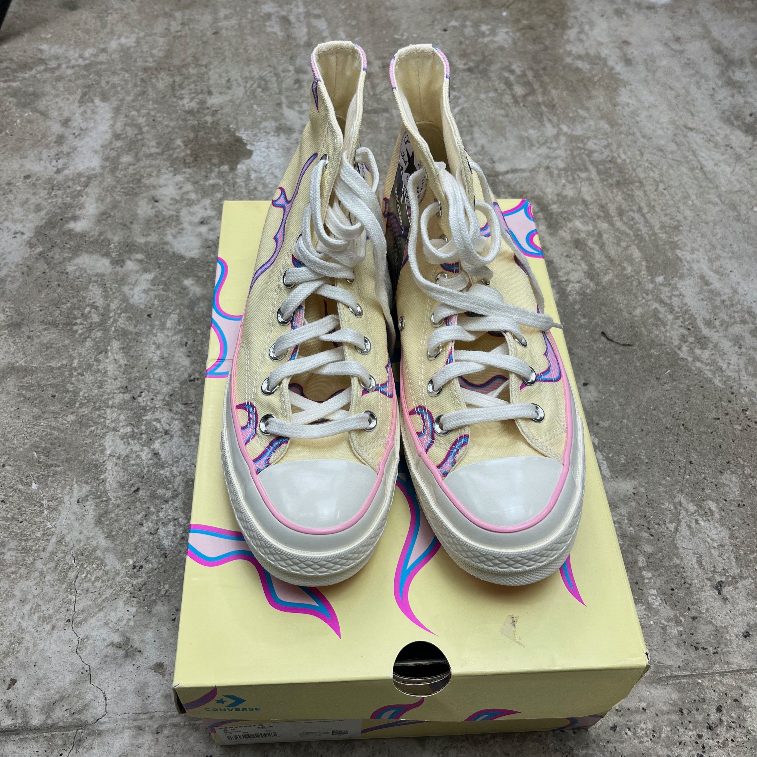 Converse GOLF WANG X CONVERSE CHUCK 70 HI YELLOW SNEAKERS - 5037 Size US 9 / EU 42 - 5 Thumbnail