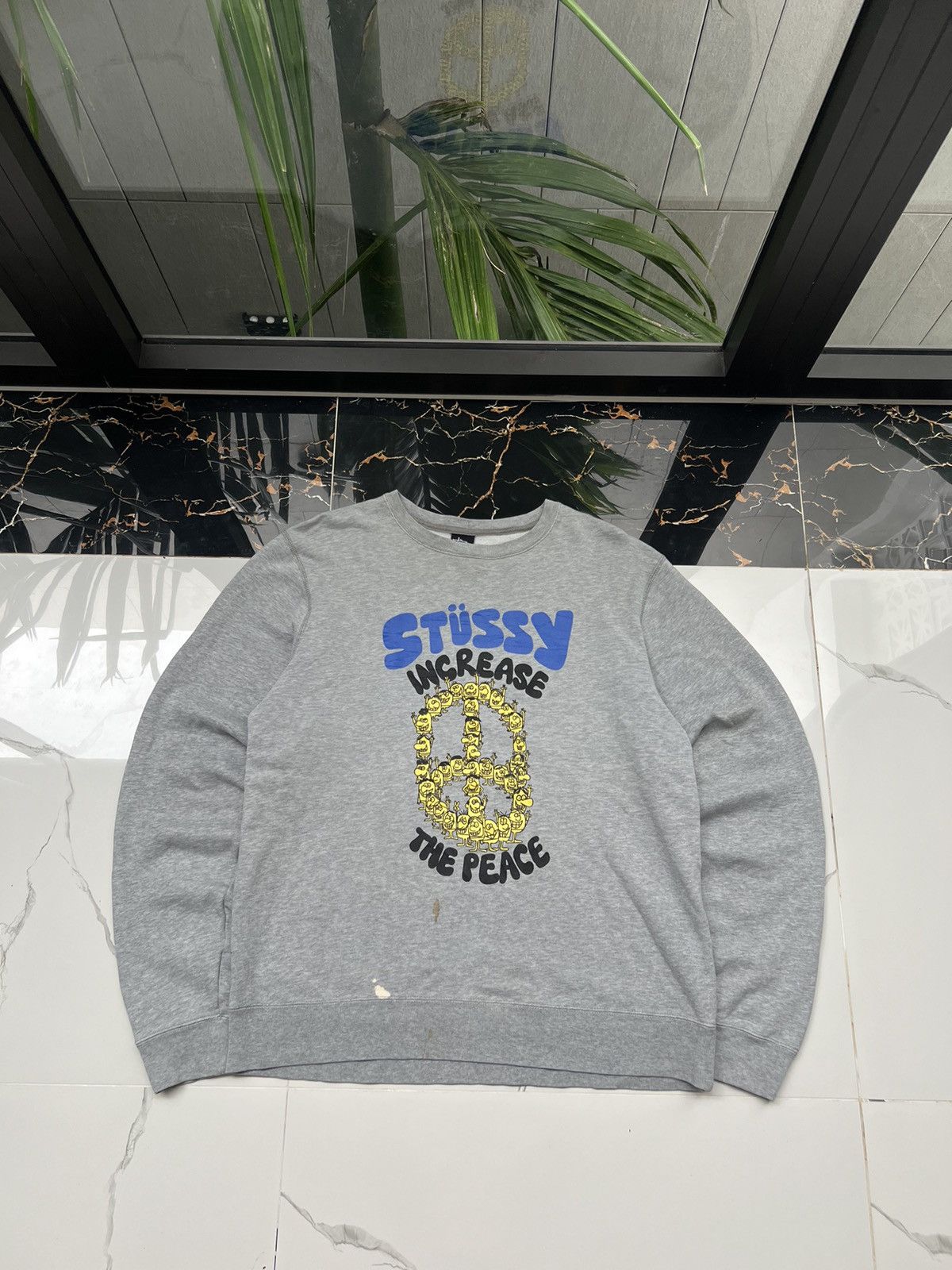 トップス 00s OLD STUSSY college logo sweat shirt 90's old stussy Design Sweat “STUSSY COLLEGE” 白タグ | curb