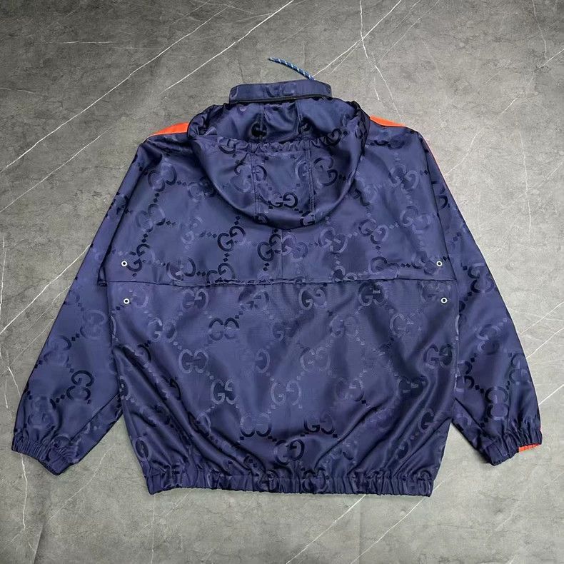 Gucci Gucci Blue Orange HalfZip Jacket-2506 Size US M / EU 48-50 / 2 - 2 Thumbnail