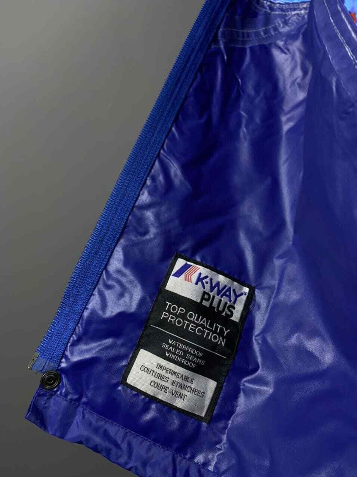 K-Way K.WAY PLUS Blue Zip Up Waterproof Nylon Jacket Size M Size US M / EU 48-50 / 2 - 12 Thumbnail