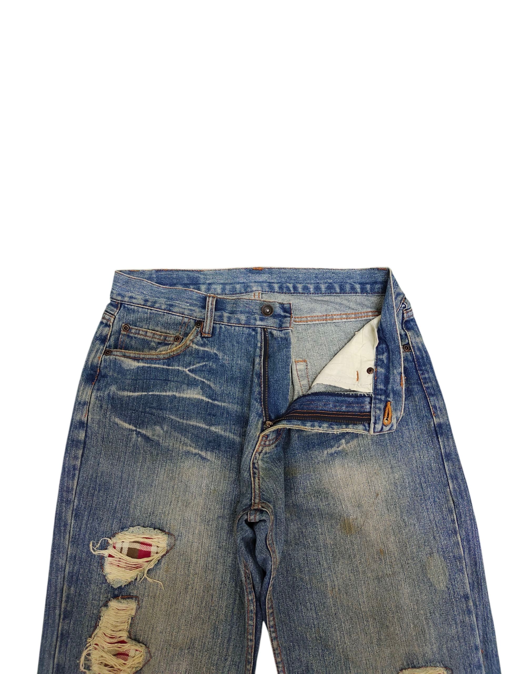 Comme des Garcons × Undercover Nylaus Japan Patchwork Distress Rusty Denim Jeans Size US 32 / EU 48 - 7 Thumbnail