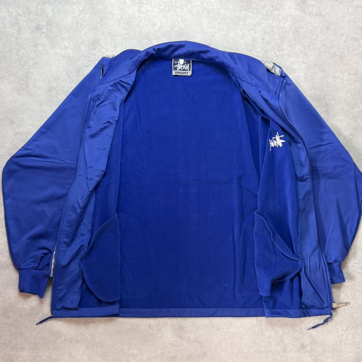 Stussy Vintage 90s Stussy Tracktop Reflective Jacket Size US L / EU 52-54 / 3 - 3 Thumbnail
