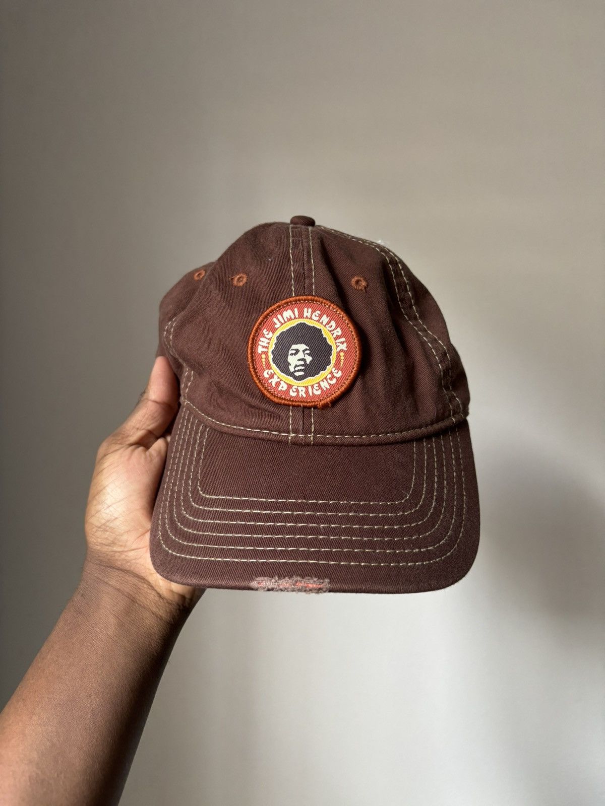 Vintage Vintage 2006 Jimi Hendrix Experience Brown Cap Adjustable Size ONE SIZE - 1 Thumbnail