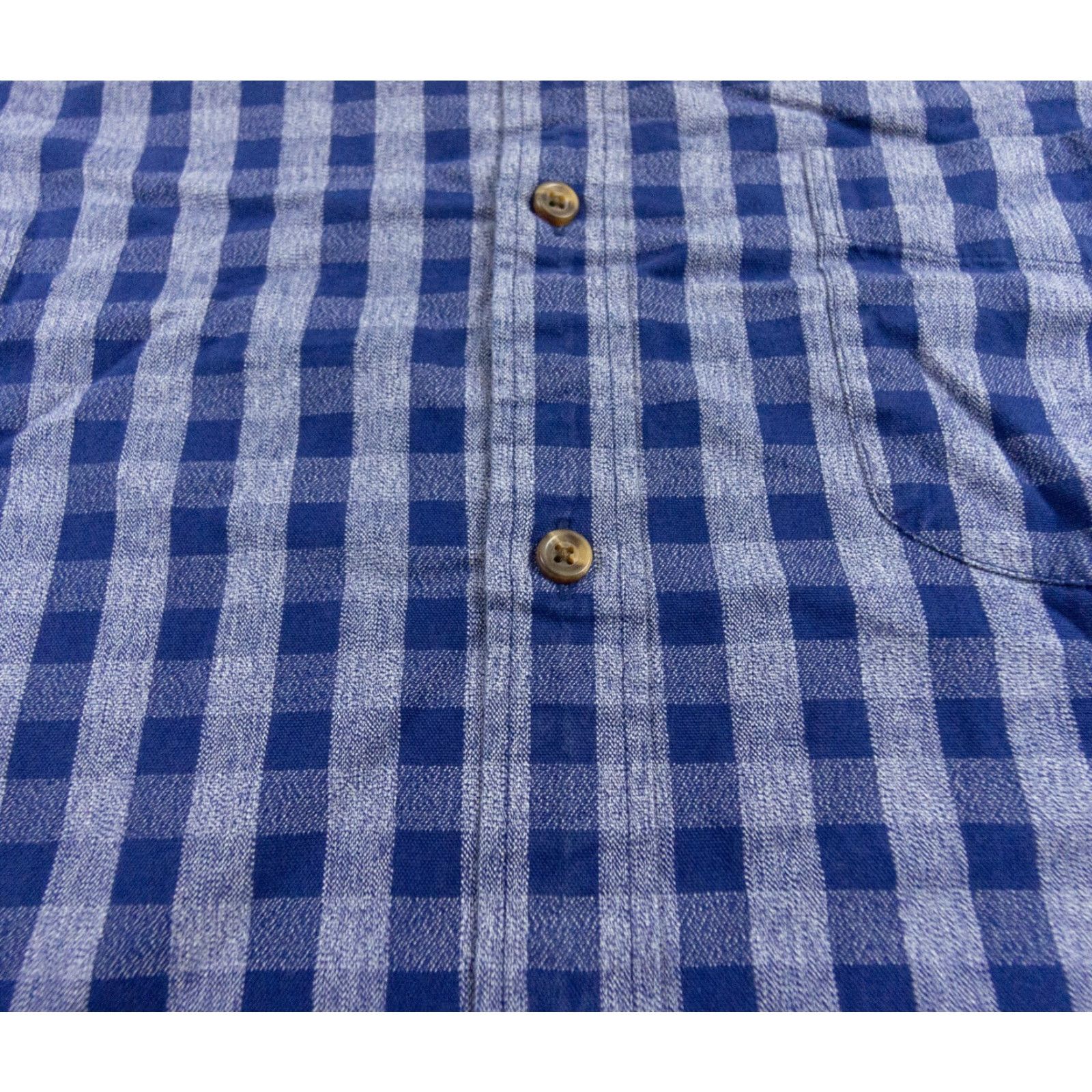 J.Crew VINTAGE J.CREW Men's Shirt Long Sleeve Button Up Plaid Cotton Fall Spring Summer Winter XL Blue Preppy Size US XL / EU 56 / 4 - 4 Thumbnail