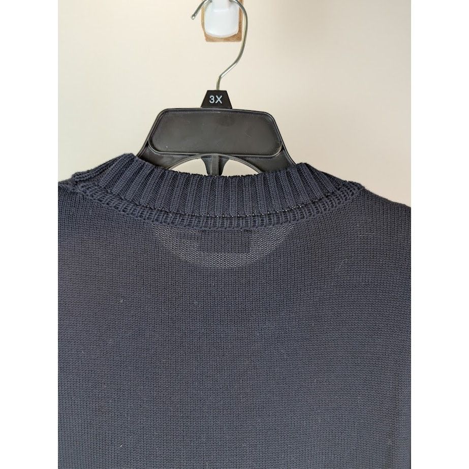 Moncler o1rshd1 Girocollo Tricot Sweater in Navy Size US XXL / EU 58 / 5 - 15 Thumbnail