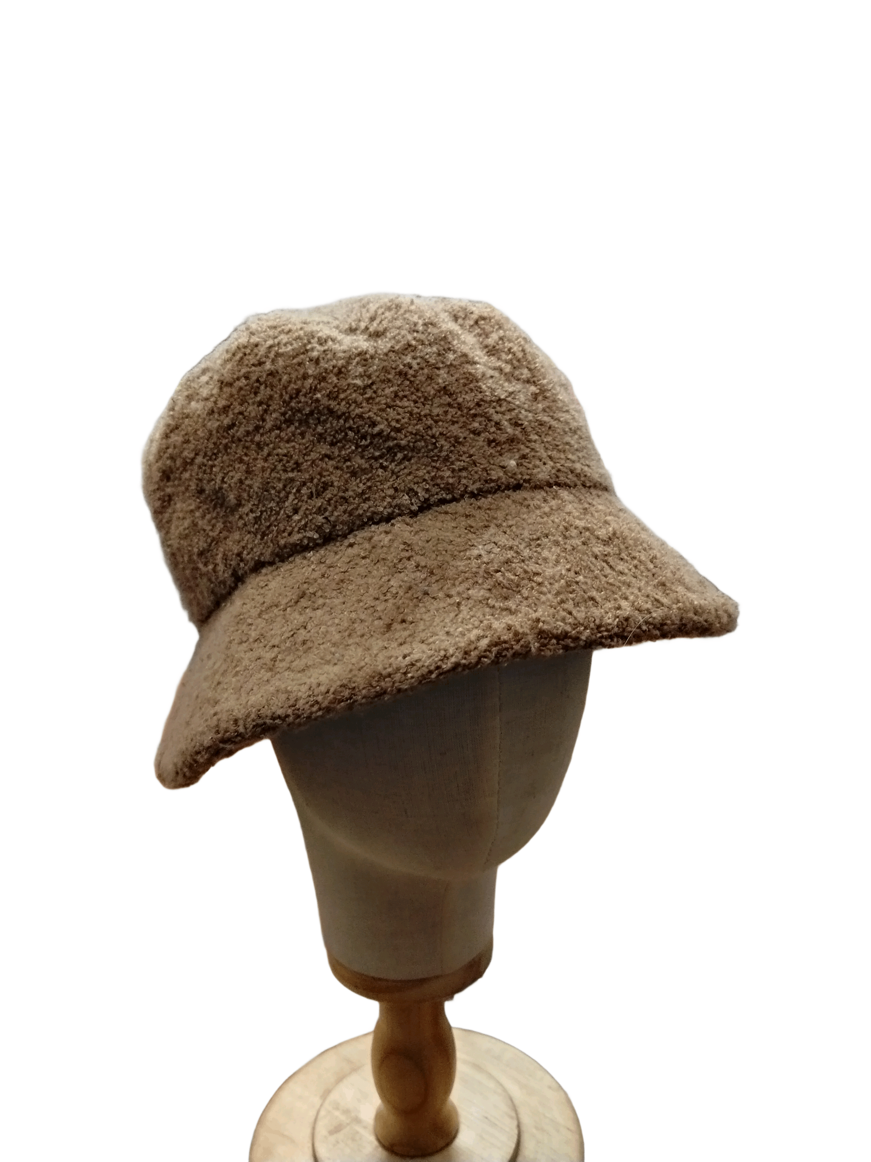 Japanese Brand Piko Hawaiian brown fluffy faux-shearling bucket hat Size ONE SIZE - 2 Thumbnail