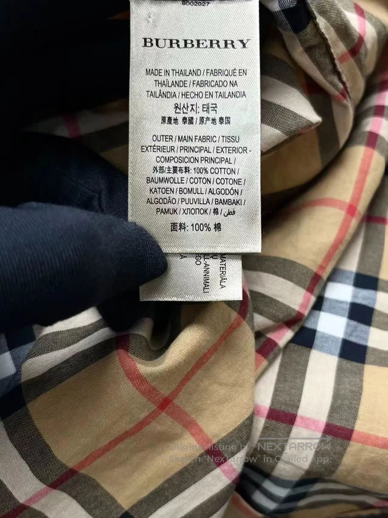 Burberry burberry short sleeve checkered shirt jacket. Size US L / EU 52-54 / 3 - 5 Thumbnail