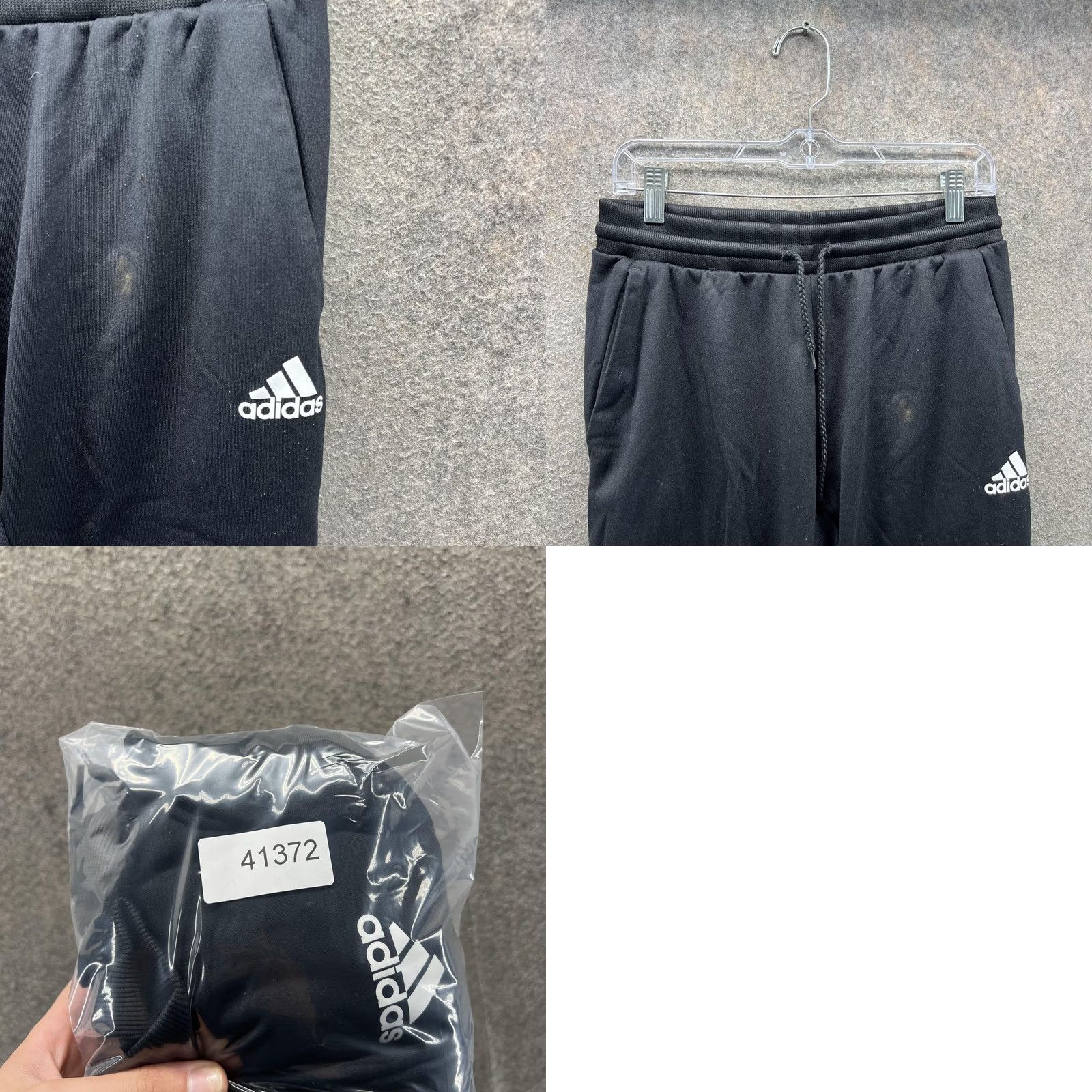 Adidas Adidas Jogger Pants Mens M Black AEROREADY Knit Elastic Waist Athletic Size US 31 - 8 Thumbnail
