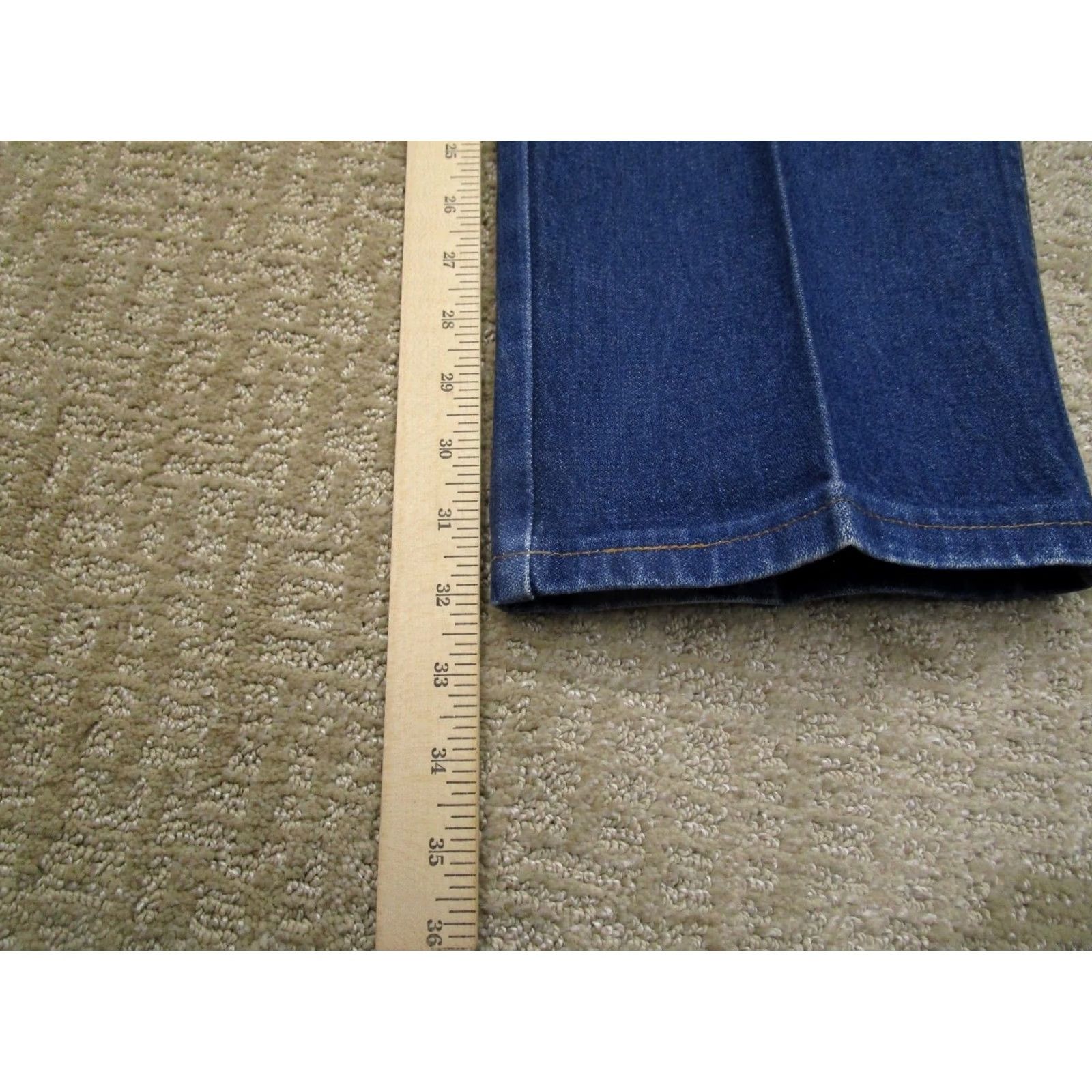 Wrangler Wrangler Jeans Men 34x33 Blue Cowboy Cut Original Fit Western Pants Dark Wash Denim 5-Pocket Regular Rise Bootcut Logo Cowboy Model 13MWZ Mens Jeans Size US 34 / EU 50 - 7 Thumbnail