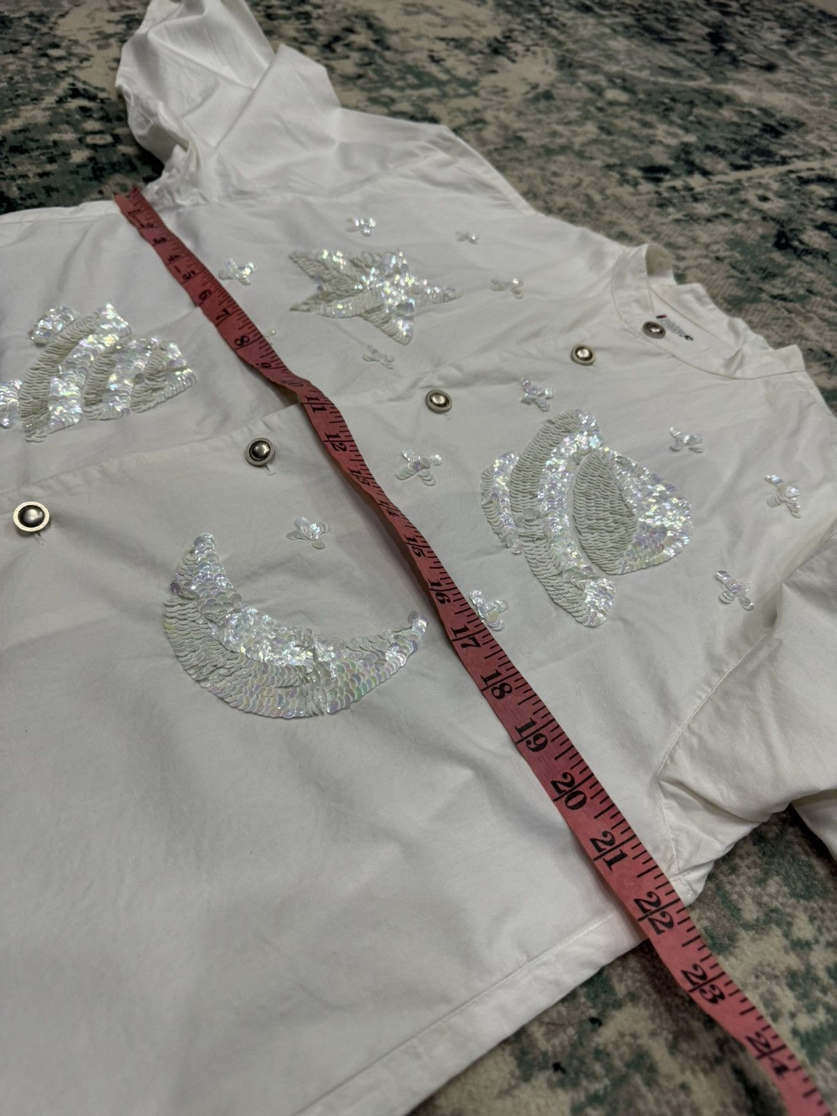 Issey Miyake ISSEY MIYAKE I.S SEQUIN SHIRT BUTTON UPS Size US M / EU 48-50 / 2 - 4 Thumbnail