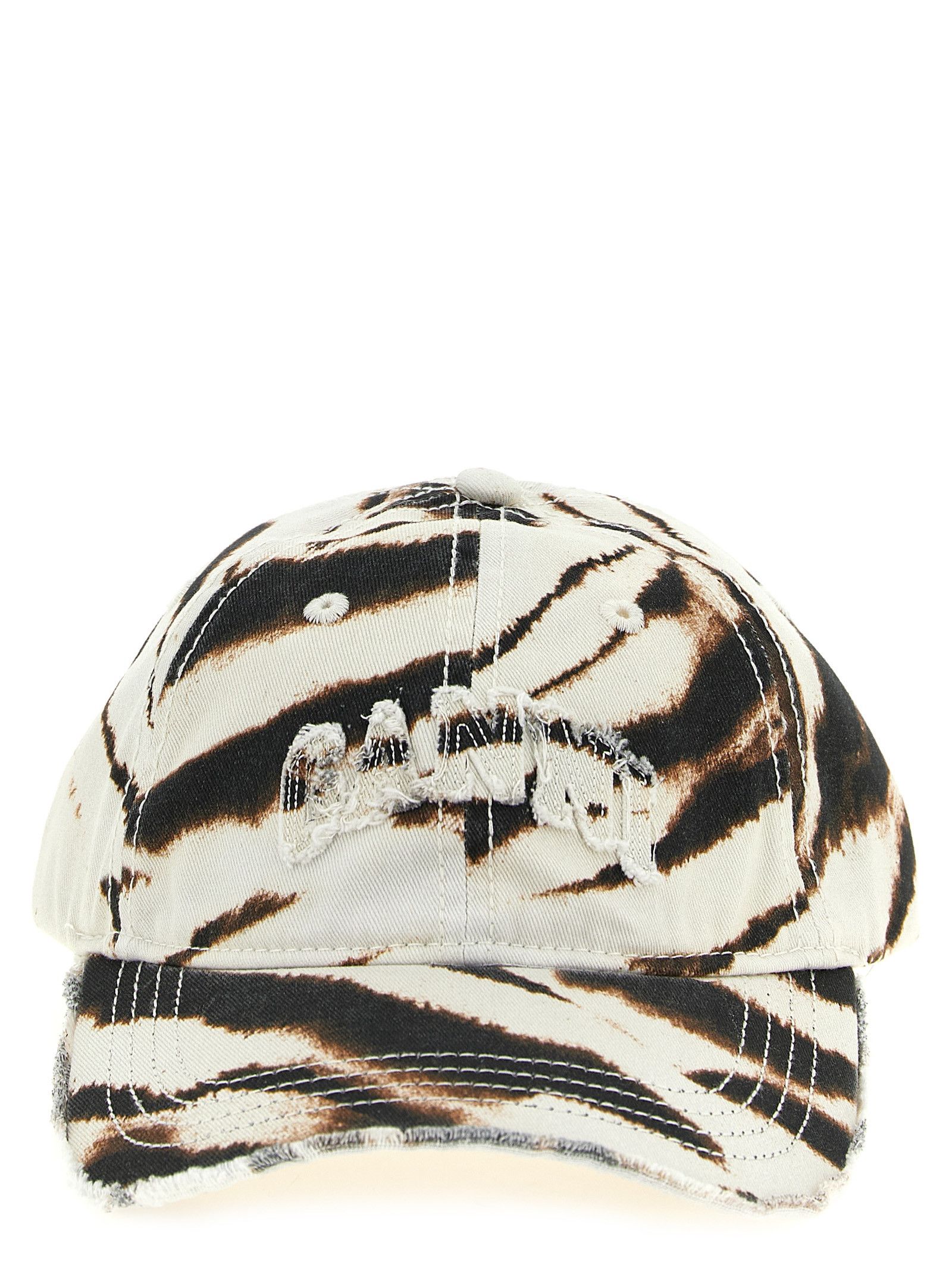 Ganni Animal Print Cap Size ONE SIZE - 1 Thumbnail
