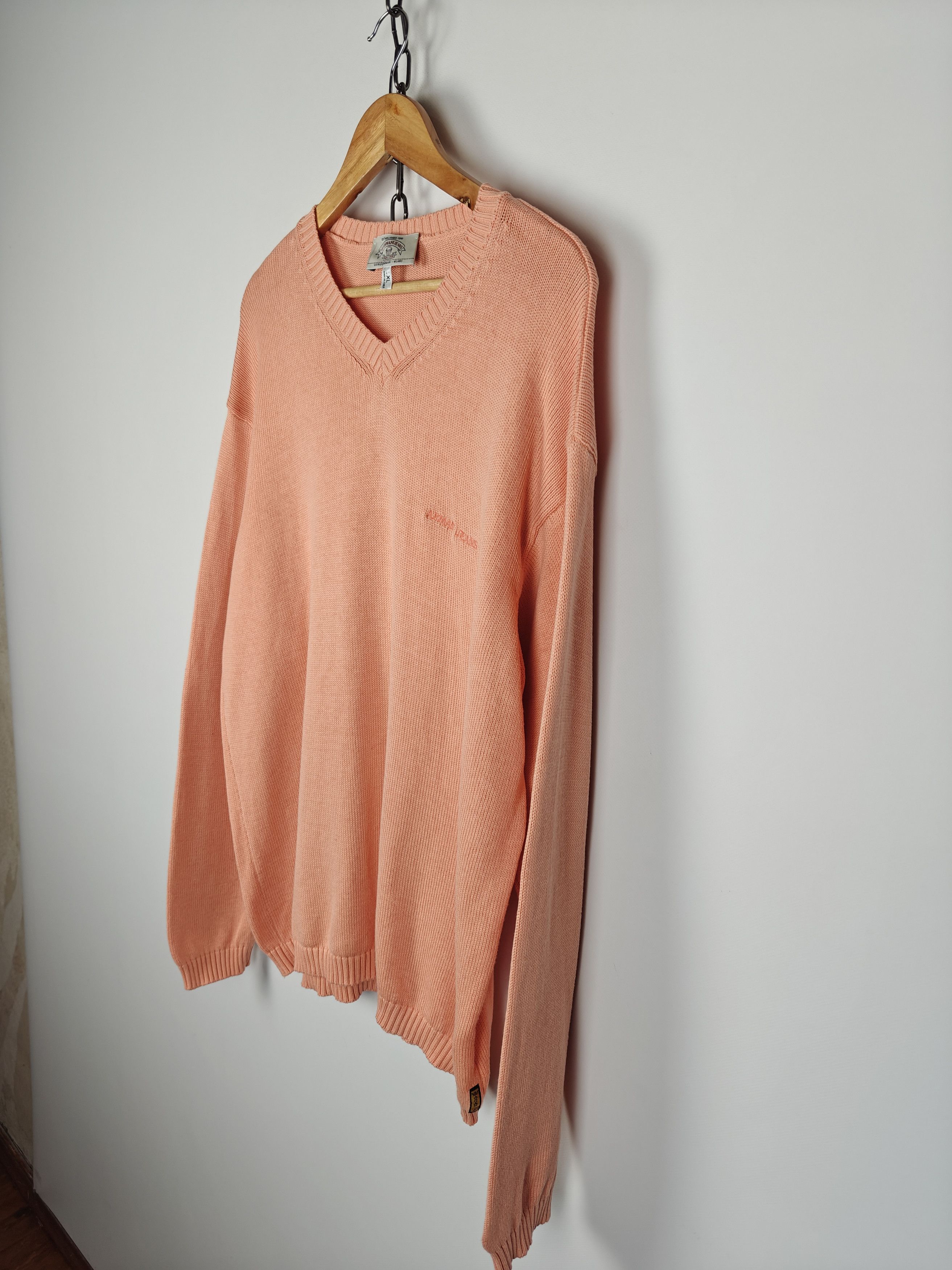 Armani Armani Jeans VTG Knit Sweater Orange Pullover XL Size US XL / EU 56 / 4 - 7 Thumbnail