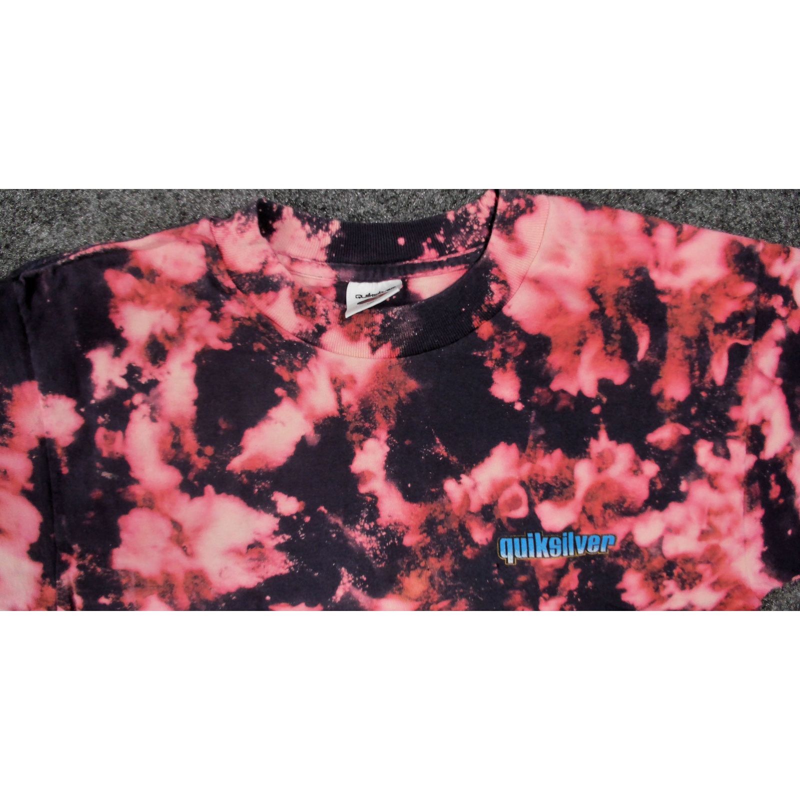 Quiksilver Quiksilver Vintage 90s Reverse Bleach Crop Single Stitch Tee Size M / US 6-8 / IT 42-44 - 9 Thumbnail