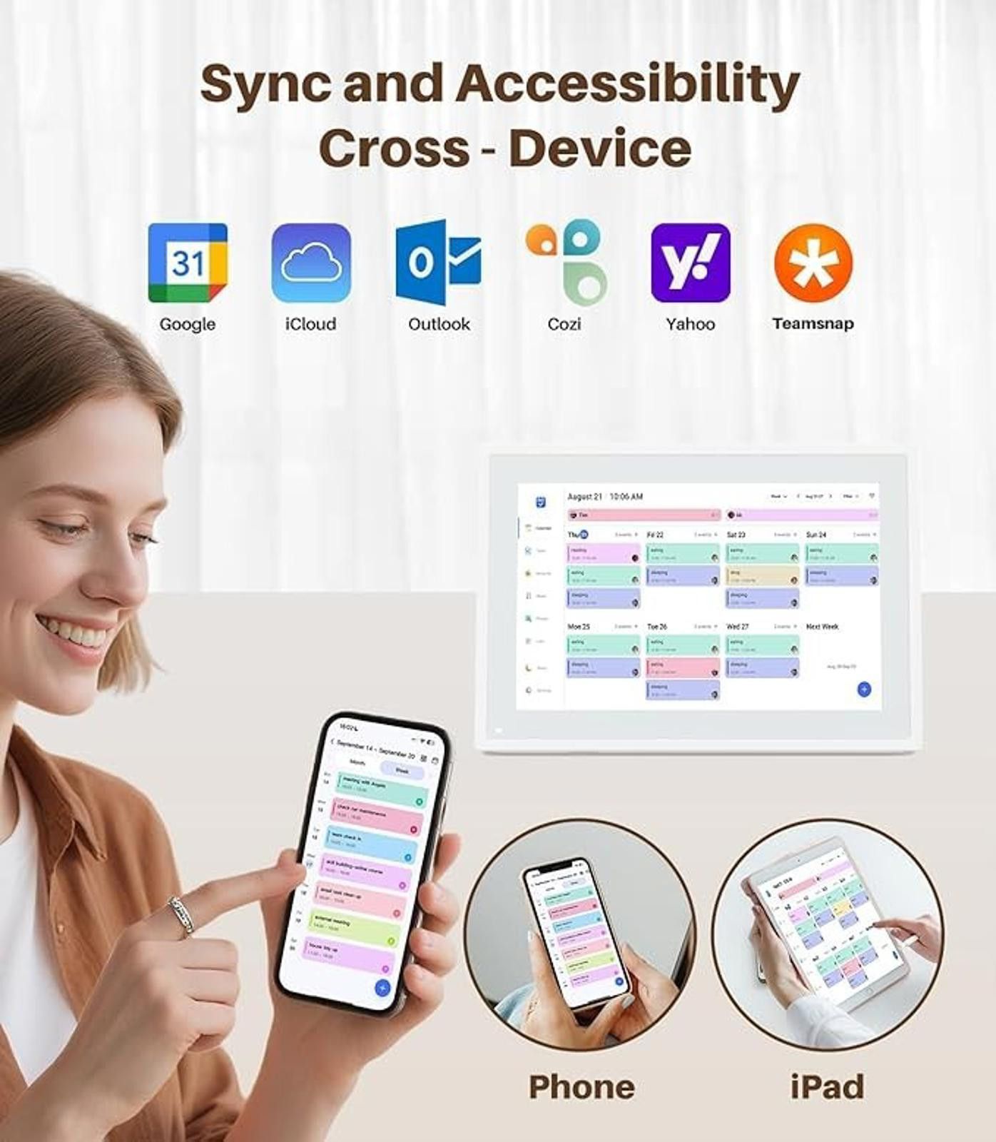 Other 10.1 in Smart Digital Calendar Planner, Touch Screen Size ONE SIZE - 5 Thumbnail