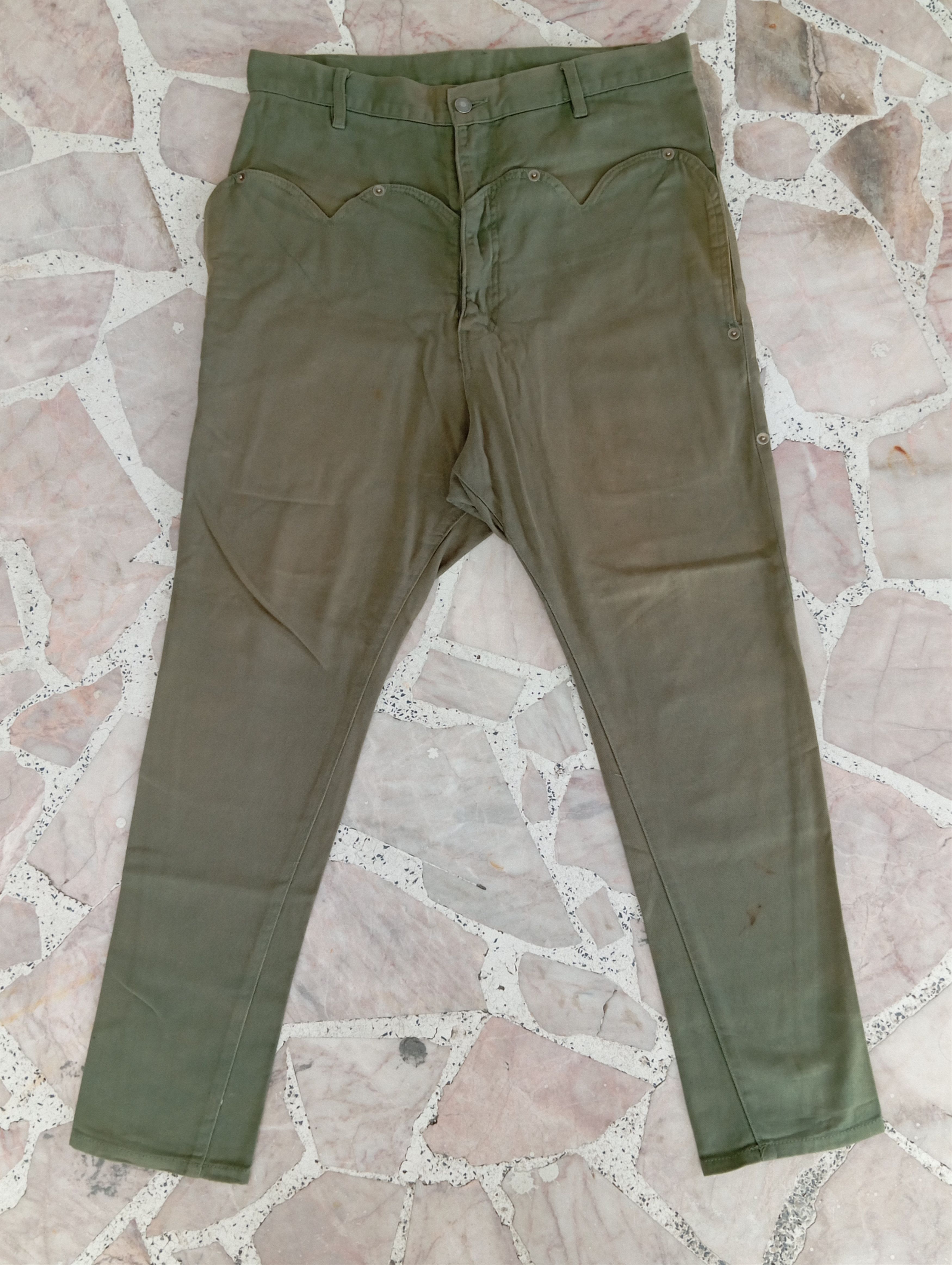 Issey Miyake × Japanese Brand Jevous Enprie Olive Pants Size US 34 / EU 50 - 1 Thumbnail