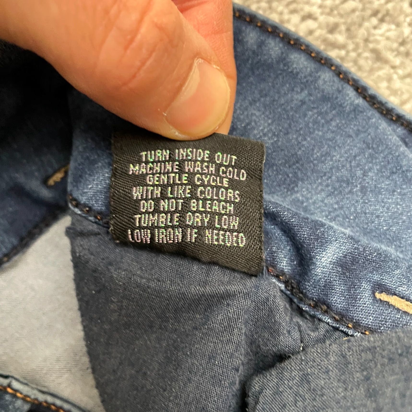 Vintage Tinseltown Jeans Skinny 9 Juniors Blue Dark Wash Stretch High Rise 28x27 City Modern 5-Pocket Mens Womens Girls Boys? Size 30" / US 8 / IT 44 - 7 Thumbnail