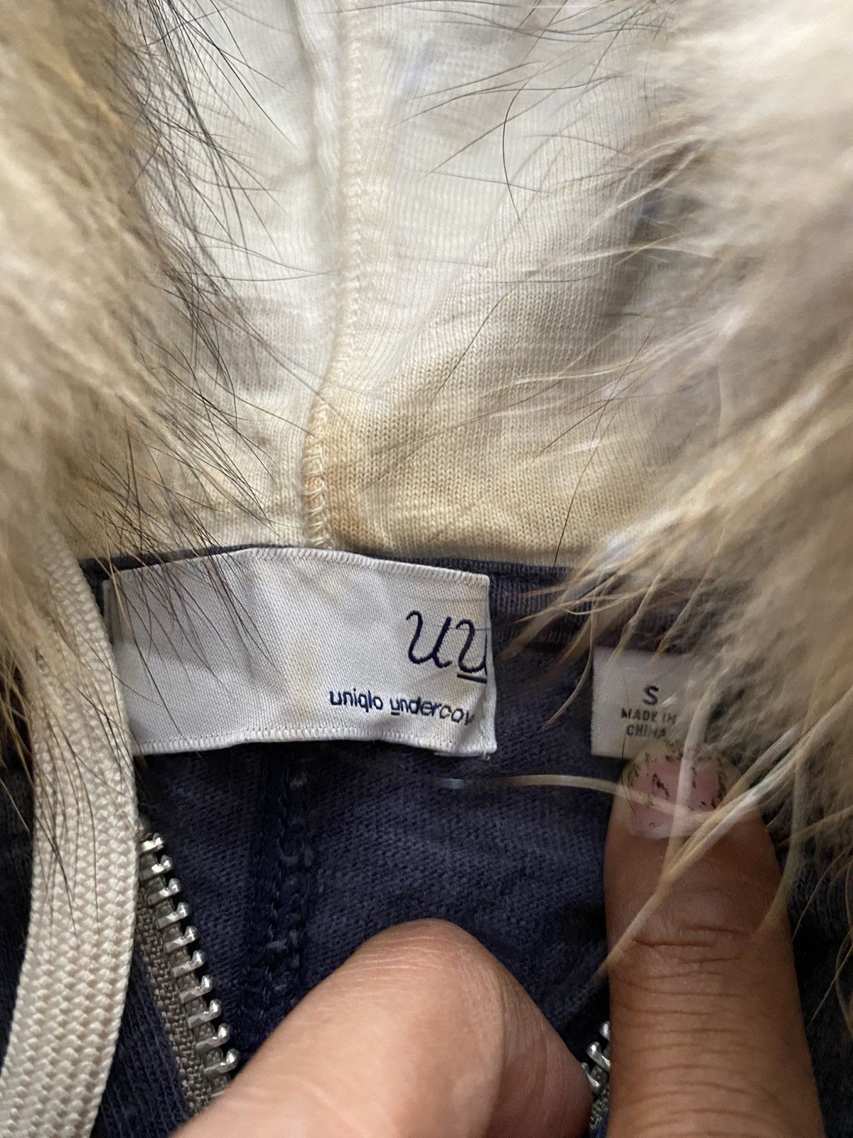Japanese Brand × Jun Takahashi × Undercover Undercover faux fur destroyed hoodie Size US S / EU 44-46 / 1 - 6 Thumbnail