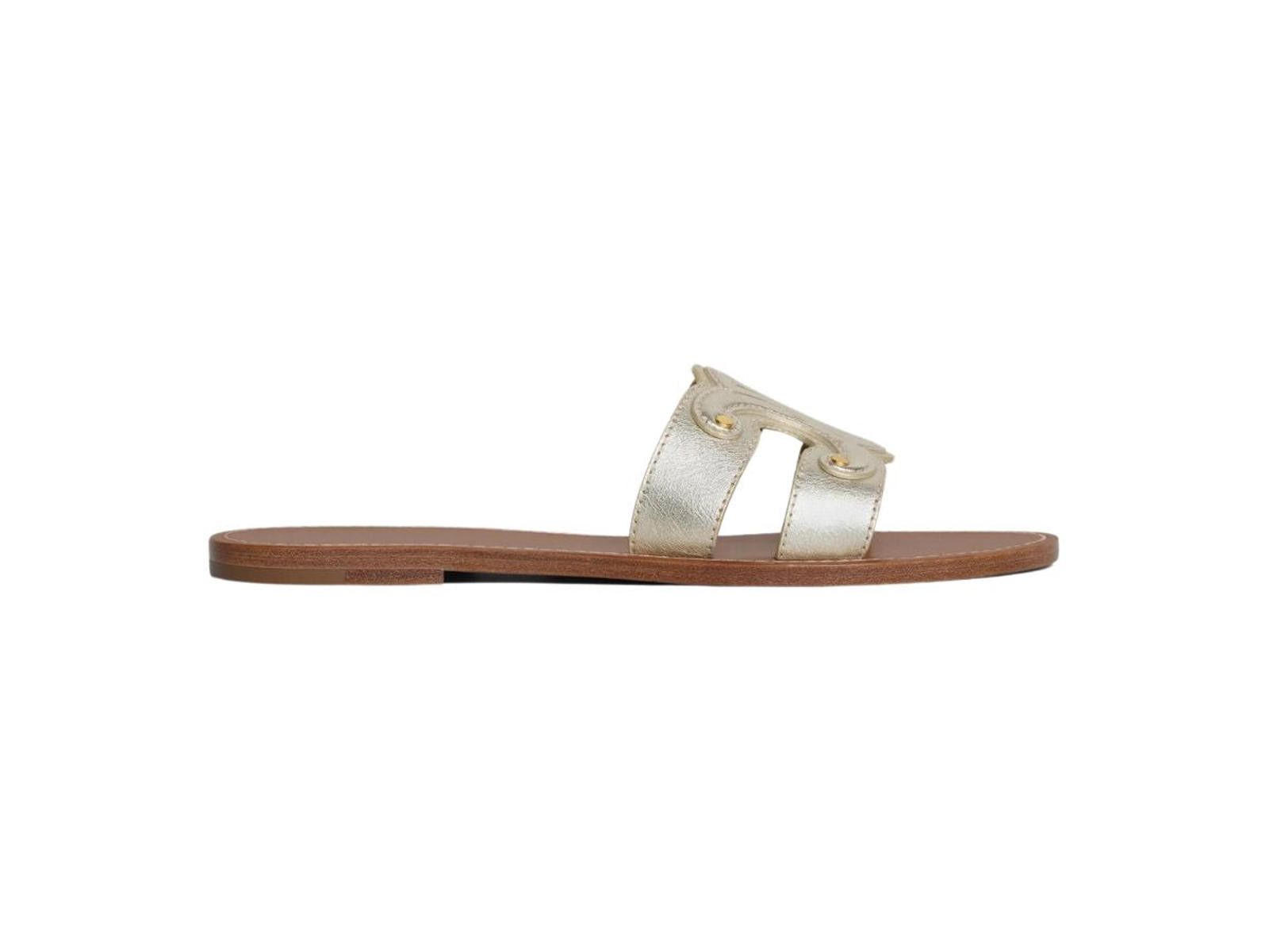 Celine Celine Triomphe Slide Sandals Size US 7.5 / IT 37.5 - 1 Thumbnail