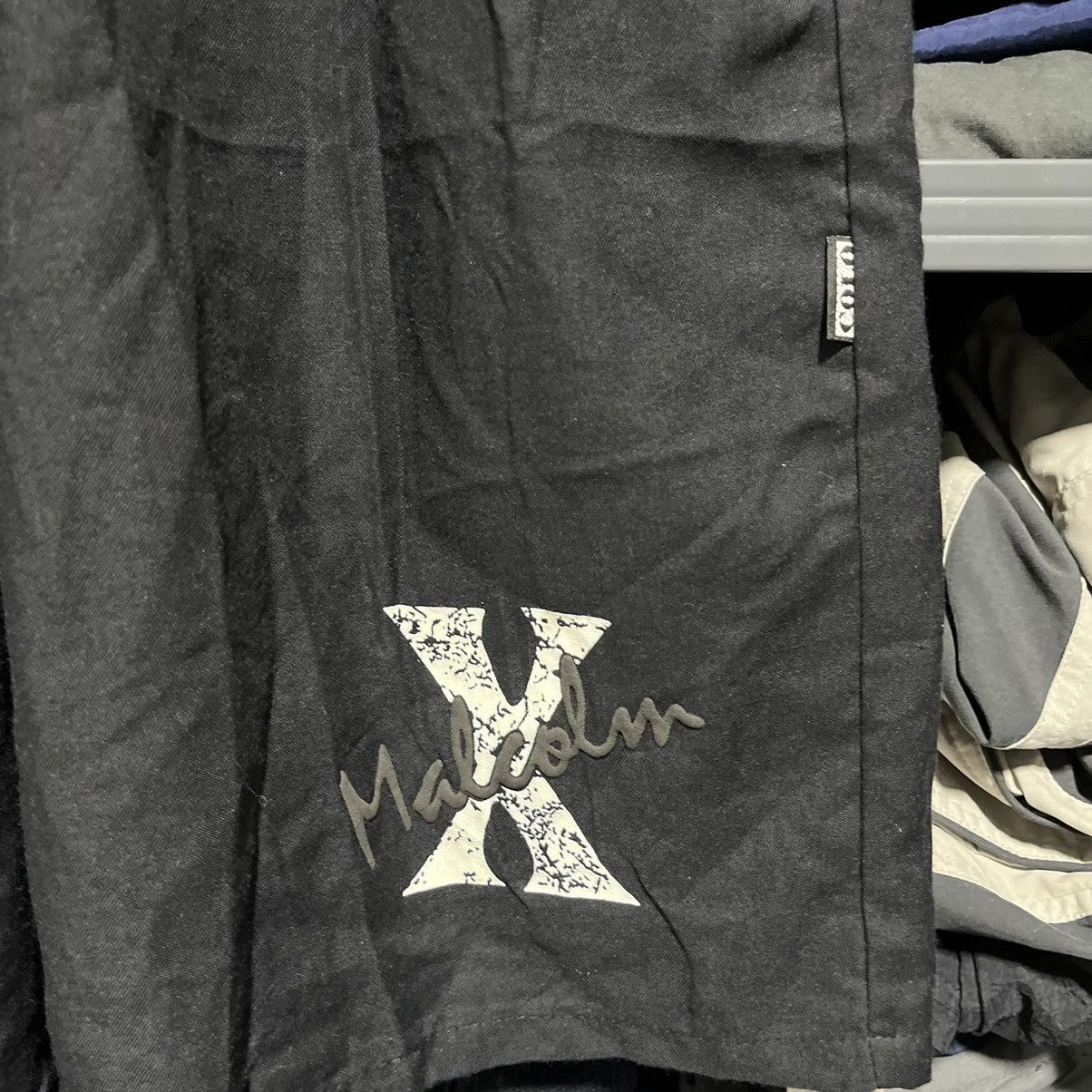 Vintage Crazy Vintage 90s Malcolm X Rare Hip-Hop Style Shorts Rare Size US 26 / EU 42 - 4 Thumbnail