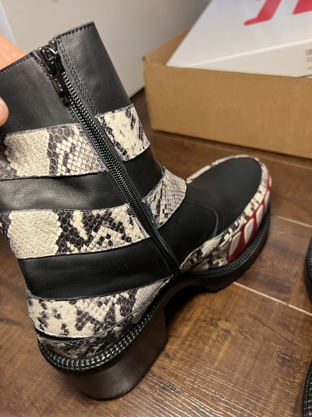 Walter Van Beirendonck Walter Van Beirendonck FW23 Viper Heel Boots Size US 12 / EU 45 - 6 Thumbnail