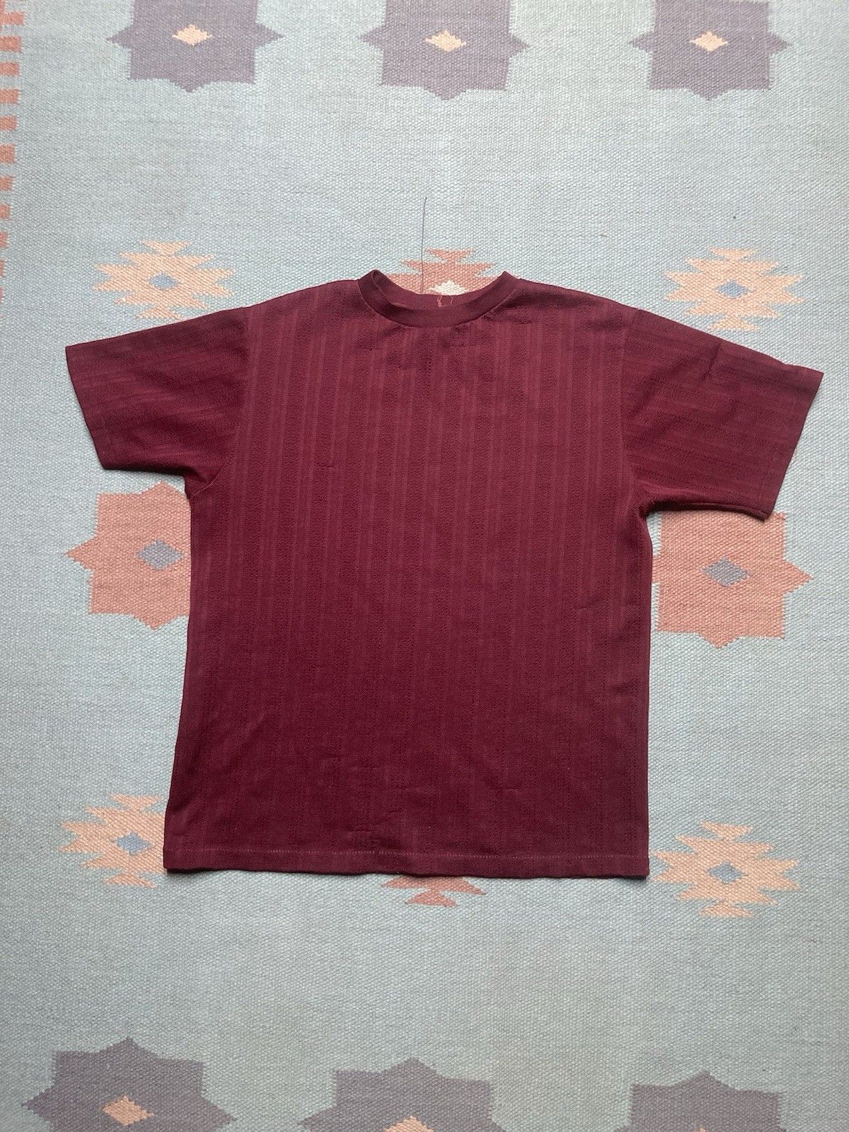 Vintage 70s t shirt polyester nylon? knit mesh beach summer large Size US L / EU 52-54 / 3 - 1 Thumbnail