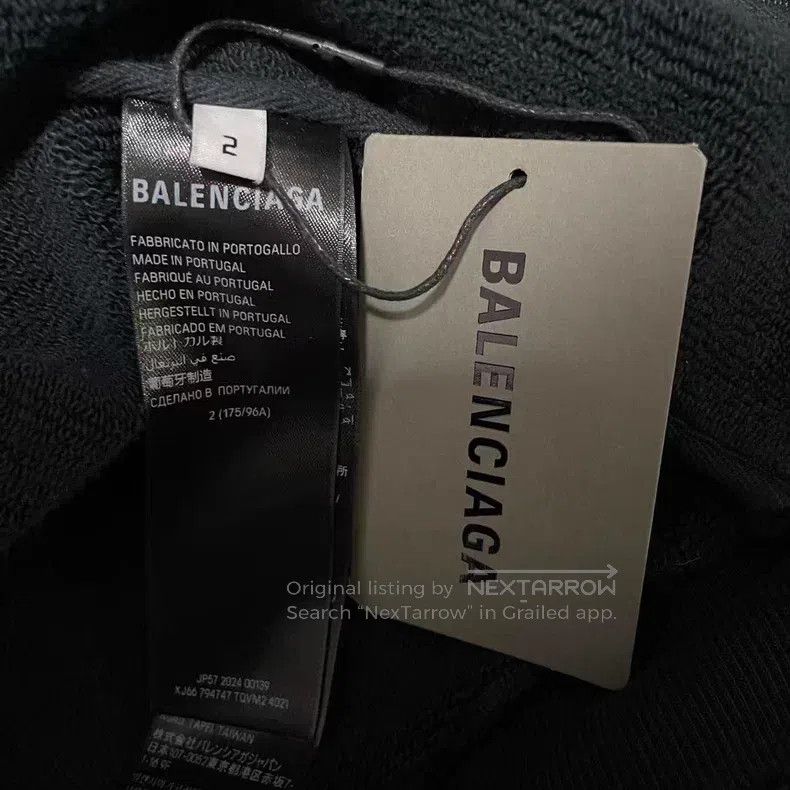 Balenciaga Balenciaga Wool plaid scarf faux two-piece zip-up hoodie Size US L / EU 52-54 / 3 - 4 Thumbnail
