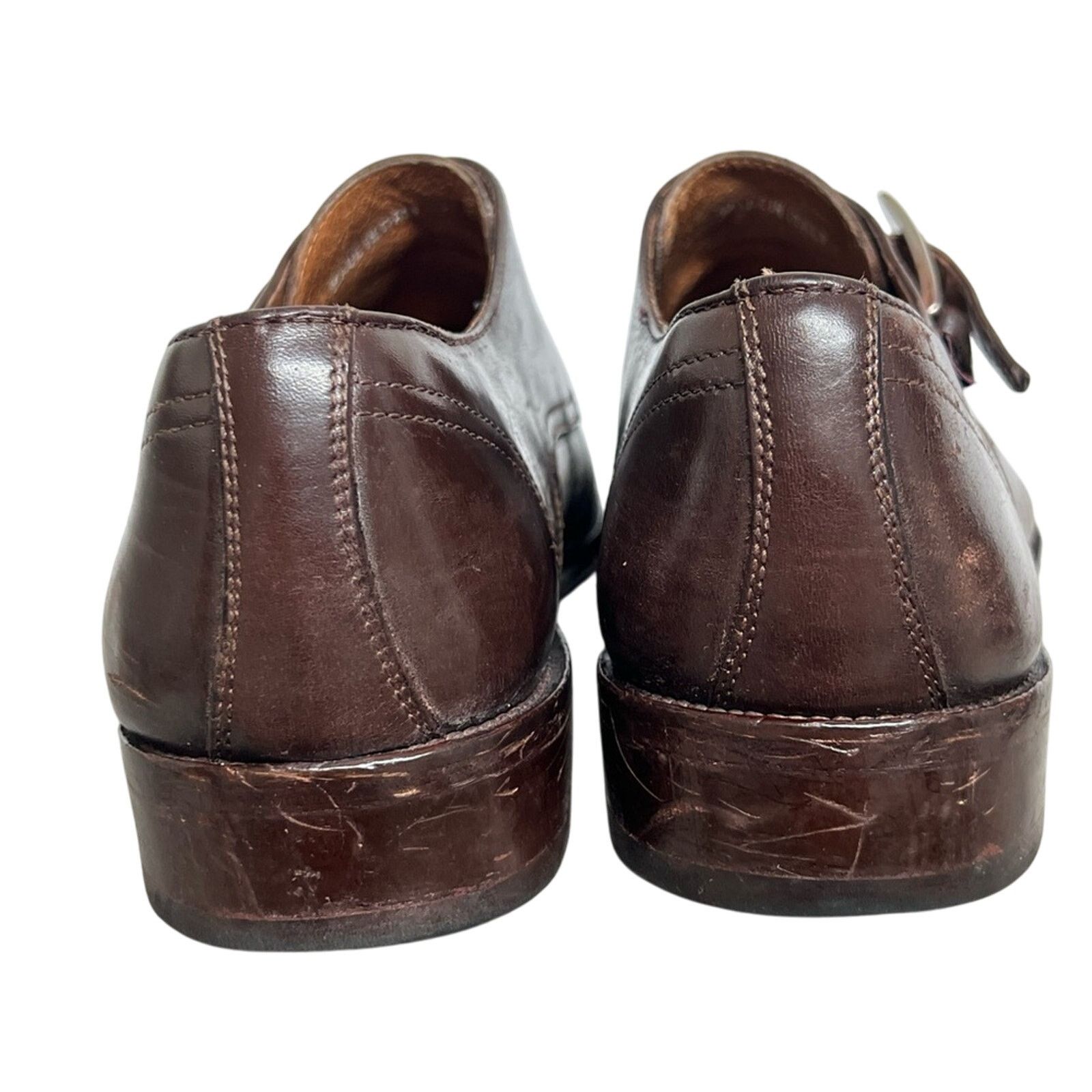 Allen Edmonds Allen Edmonds Mens Shoes 10 Norwich Monk Strap Made in Italy Size US 10 / EU 43 - 6 Thumbnail