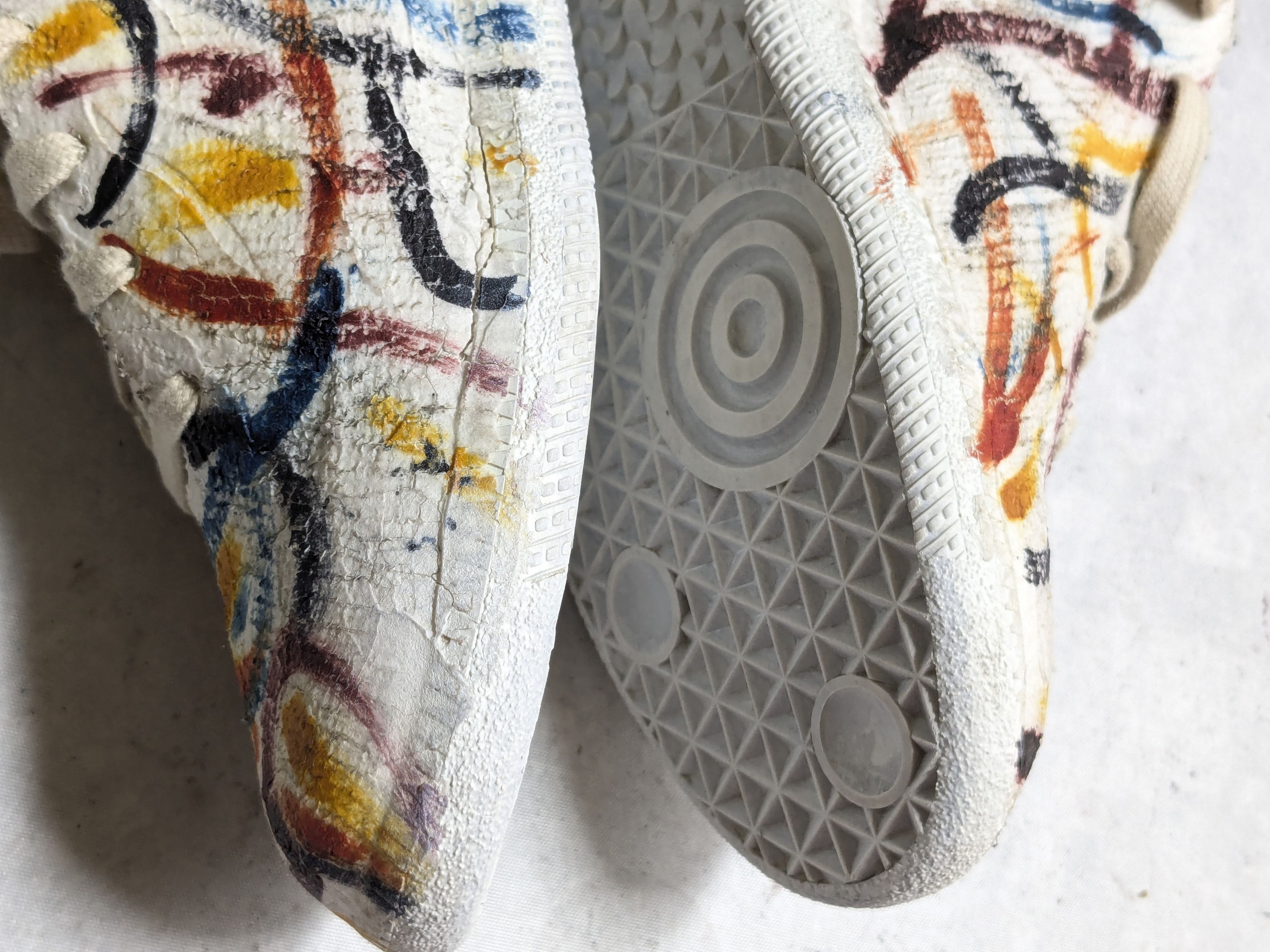 Maison Margiela Maison Margiela GAT Replica Paint Splatter White 10 43 Lows Size US 10 / EU 43 - 9 Thumbnail