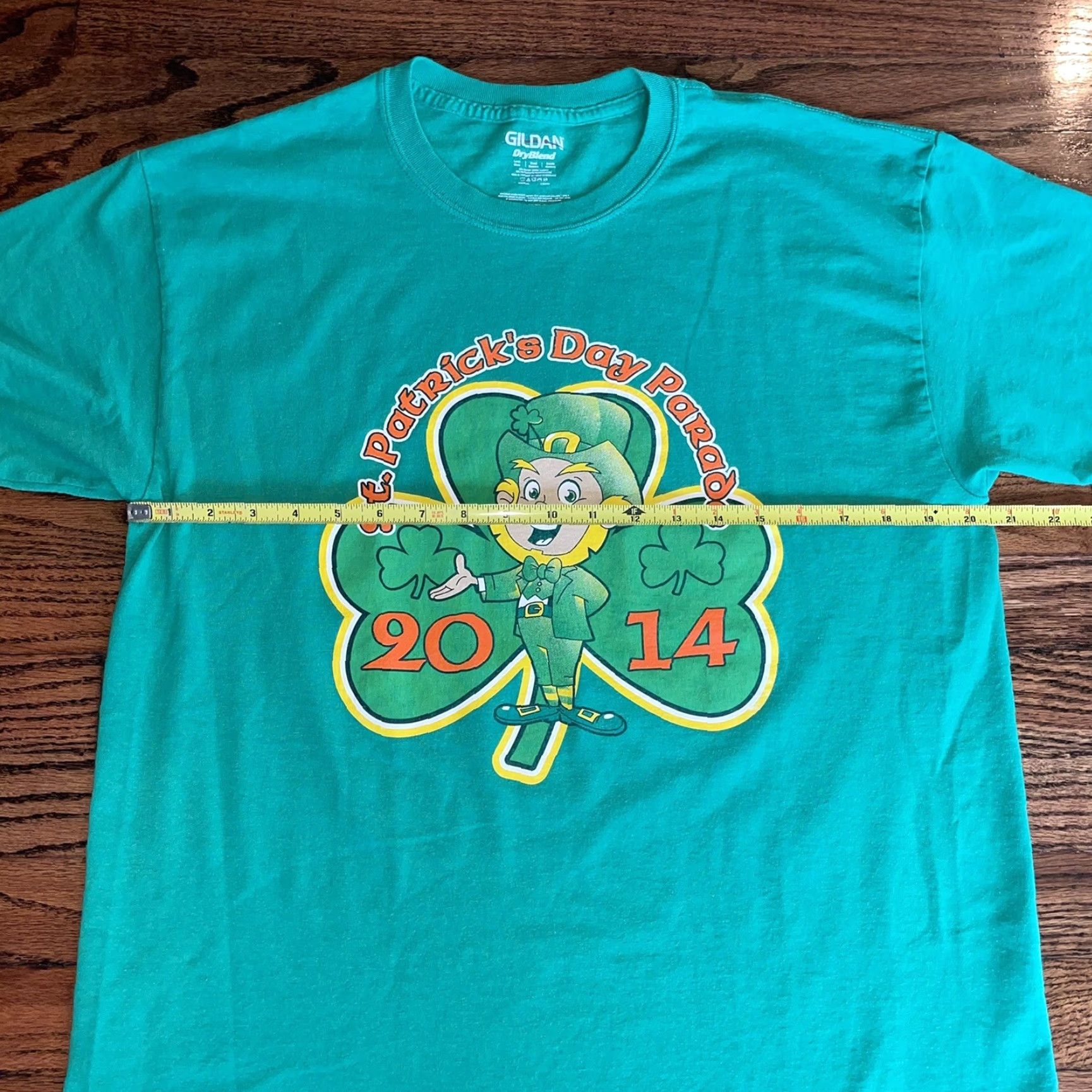 Vintage Saint Patrick's Day Parade Green Irish Mens L Fireball Whisky T Shirt 2014 Size US L / EU 52-54 / 3 - 3 Thumbnail