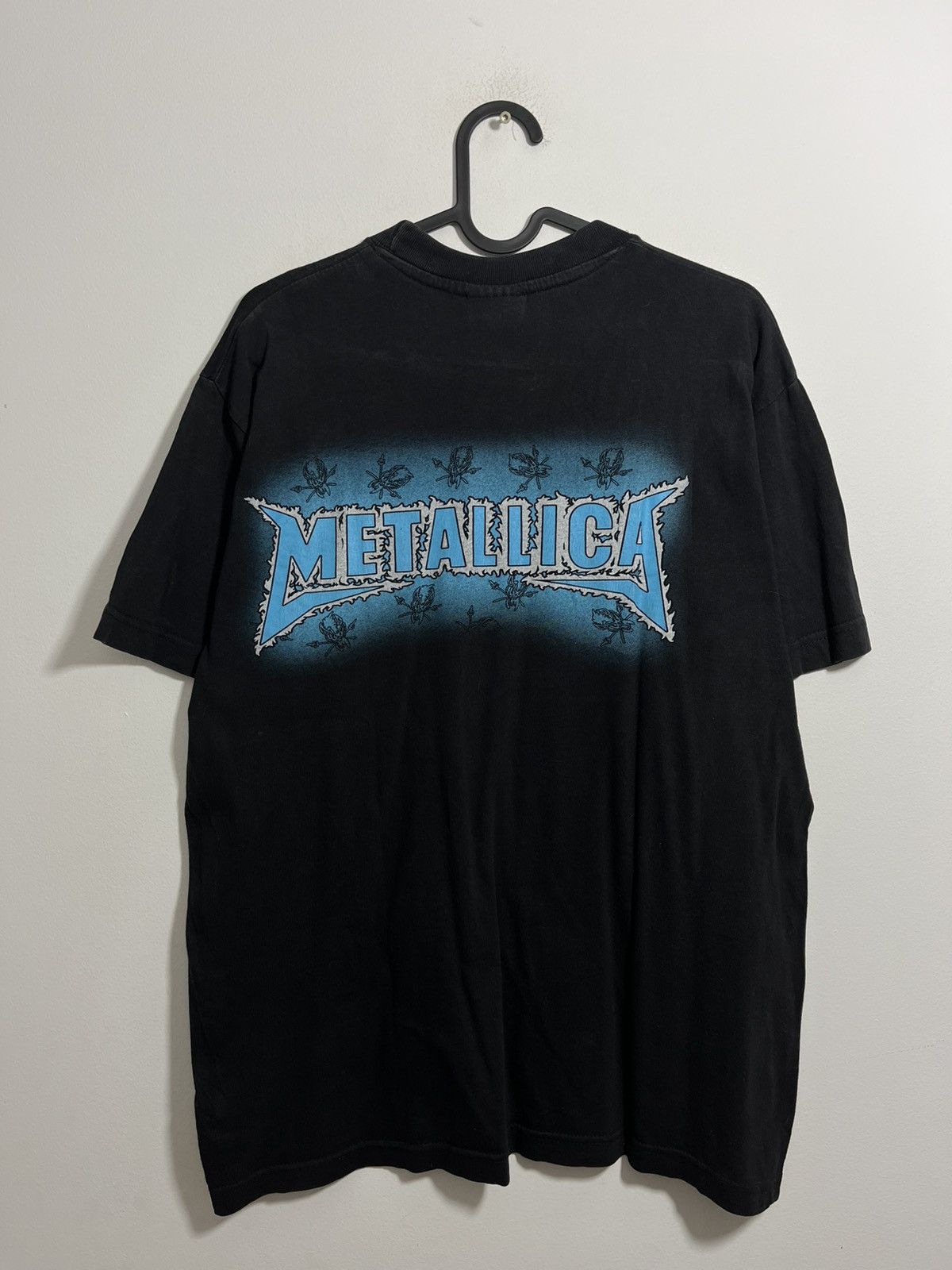 Band Tees × Metallica × Vintage Metallica 00s Skull Print Metal Rock Music Band Tshirt Size US M / EU 48-50 / 2 - 8 Thumbnail