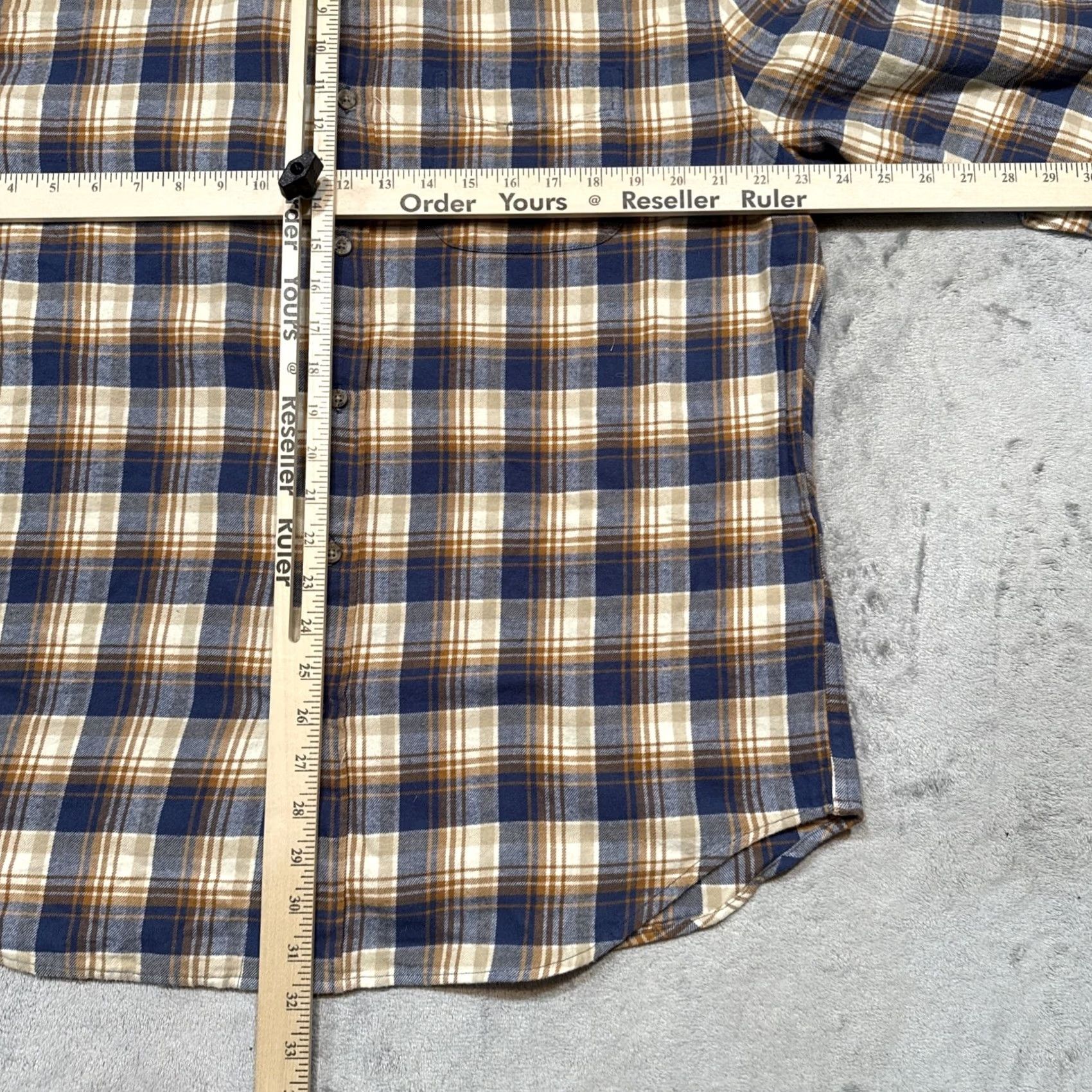 J.Crew J.CREW Brushed Twill Shirt Mens XL Plaid Button-Up Oxford Long Sleeve Casual Workwear Travel Multicolor Chest 48in Regular Fit Pocket Buttons Size US XL / EU 56 / 4 - 5 Thumbnail