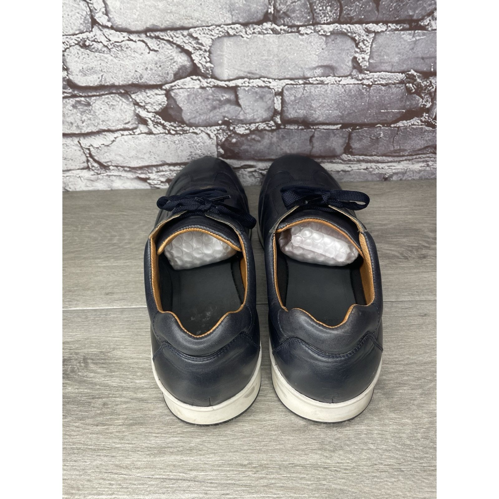 Other SABATTER Navy Blue Leather Bicycle Toe Casual Sneakers Shoes Size US 13 / EU 46 - 11 Thumbnail