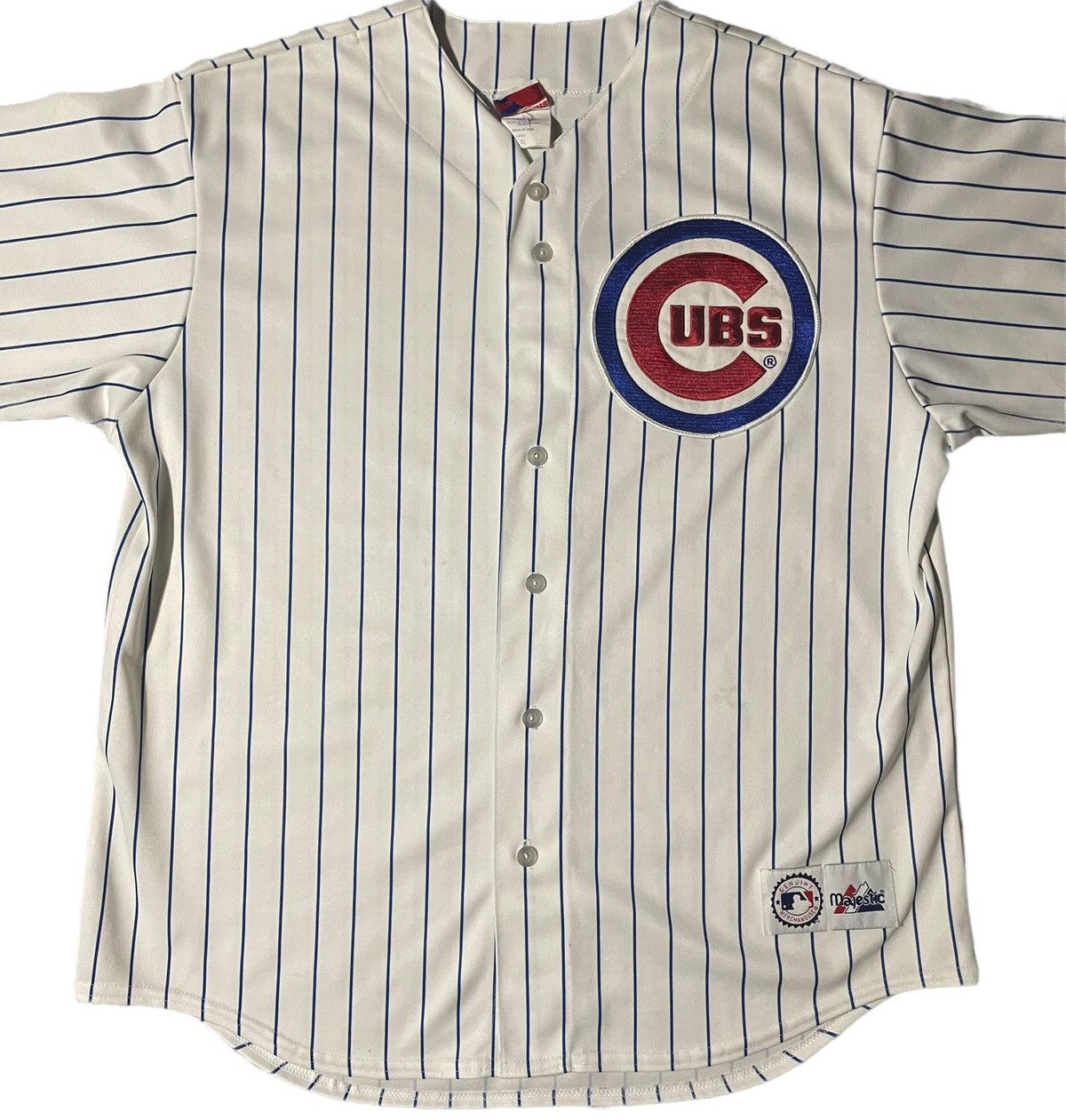 Majestic Chicago Cubs pinstripe jersey Size US XL / EU 56 / 4 - 1 Thumbnail