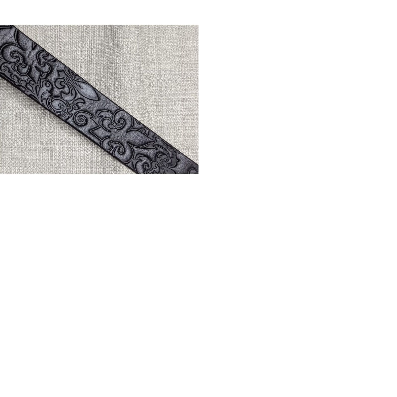 Ariat VINTAGE Ariat belt Western Belt 38 dark brown TOOLED buckle Y2K fleur de lis Men Adults 38 Leather Studded Size 38 - 9 Thumbnail